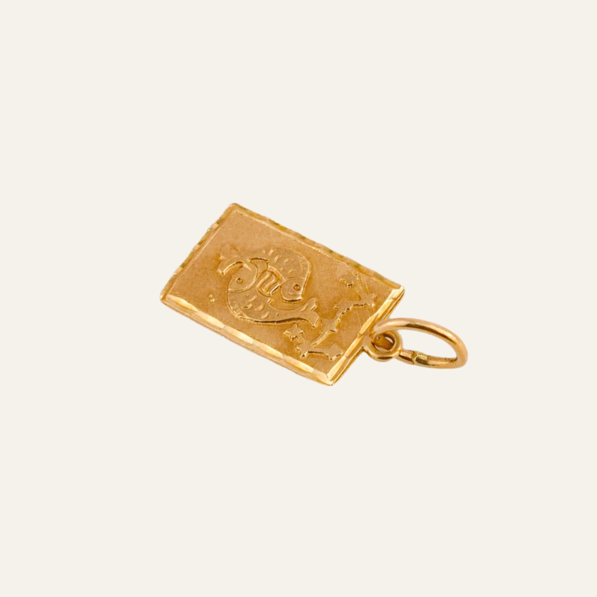 Pisces Rectangular Charm