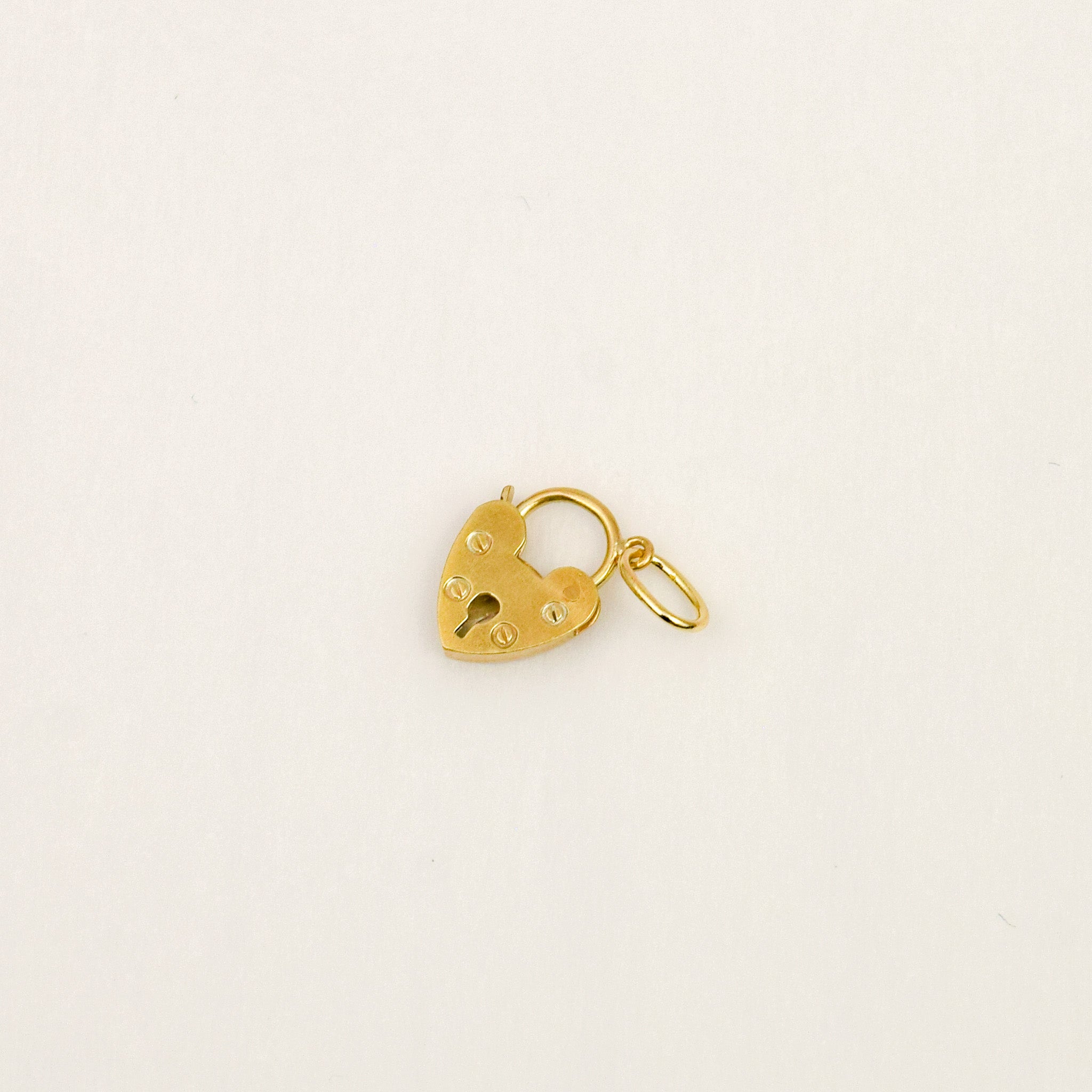 Heart Padlock Charm