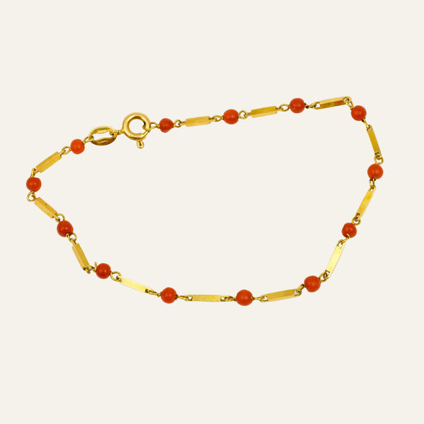 7.5" Coral Bar Bracelet