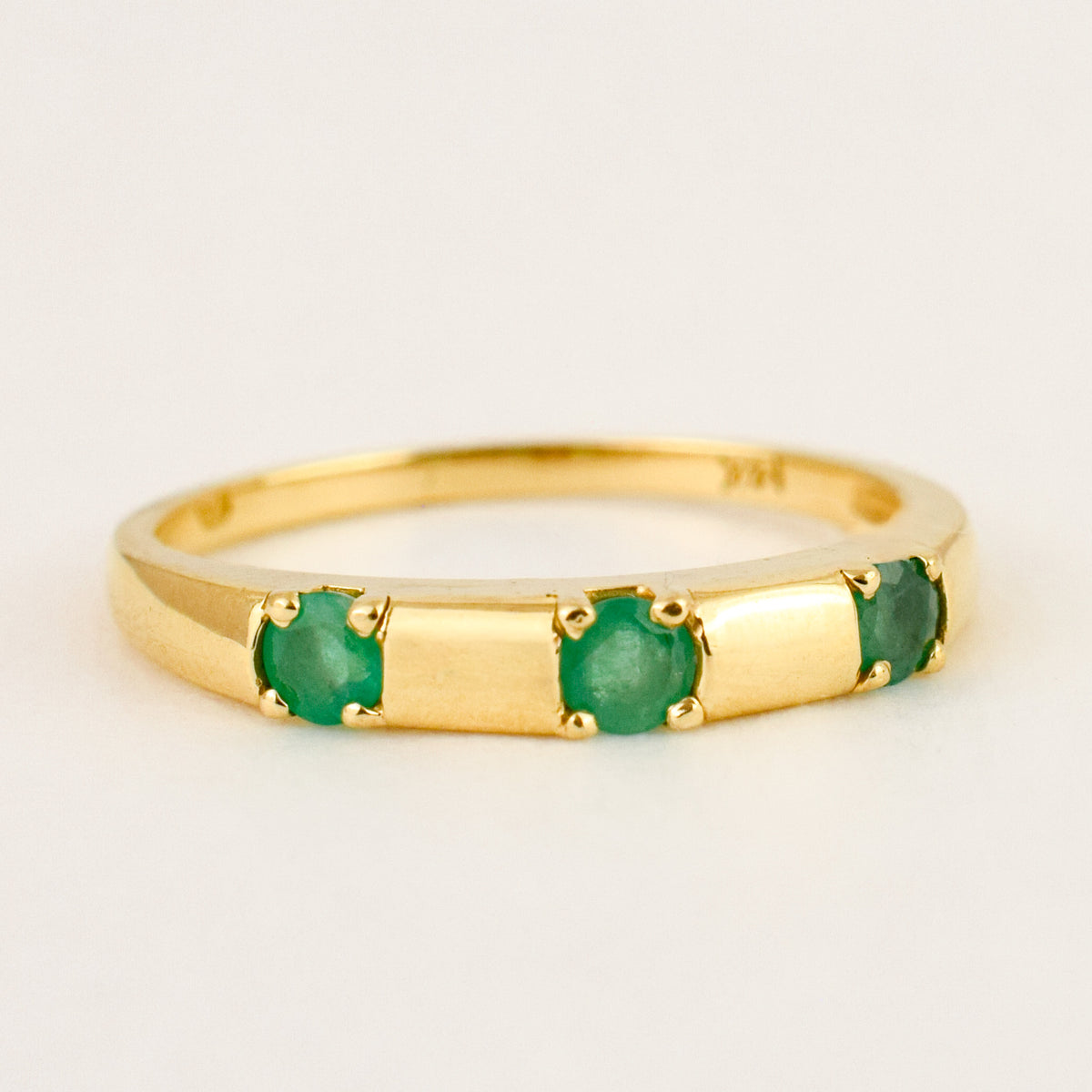 3 Emerald Ring