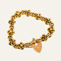 Antique Pearl and Sapphire Curb Bracelet