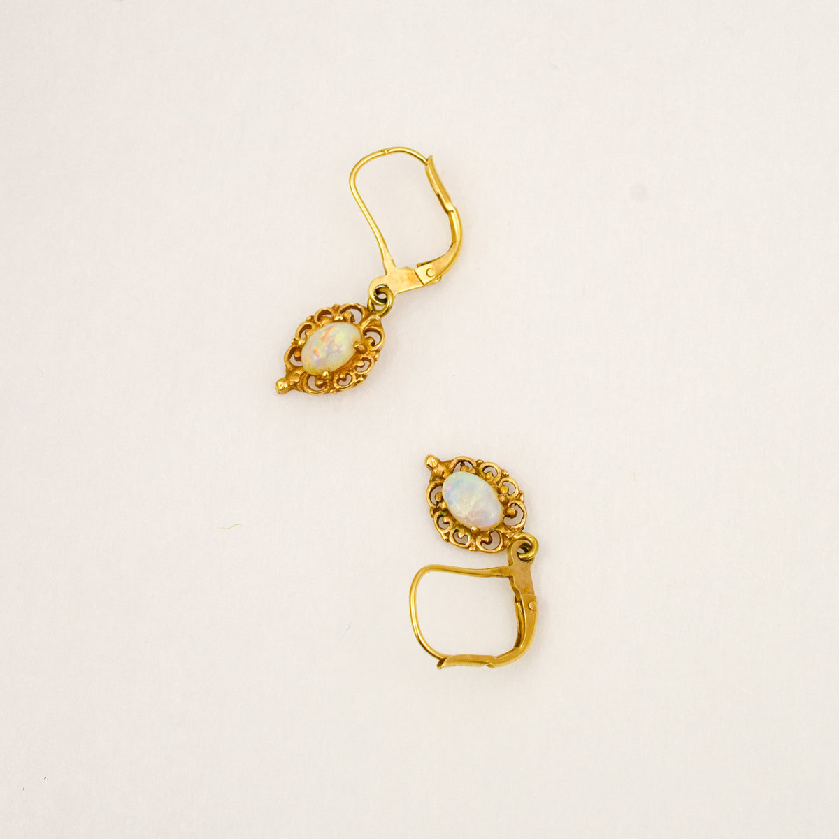 Romantic Opal Drop Hoops