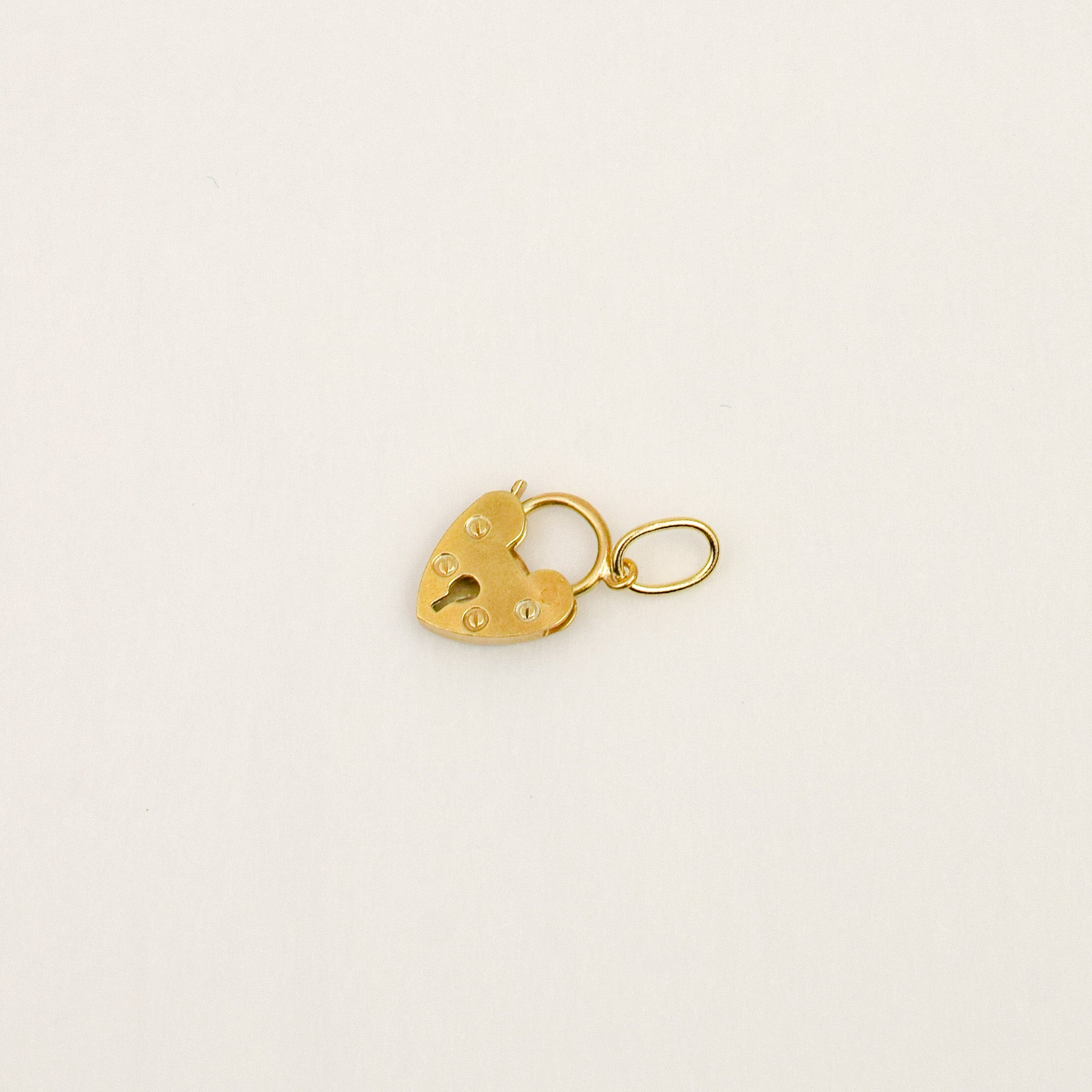 Heart Padlock Charm