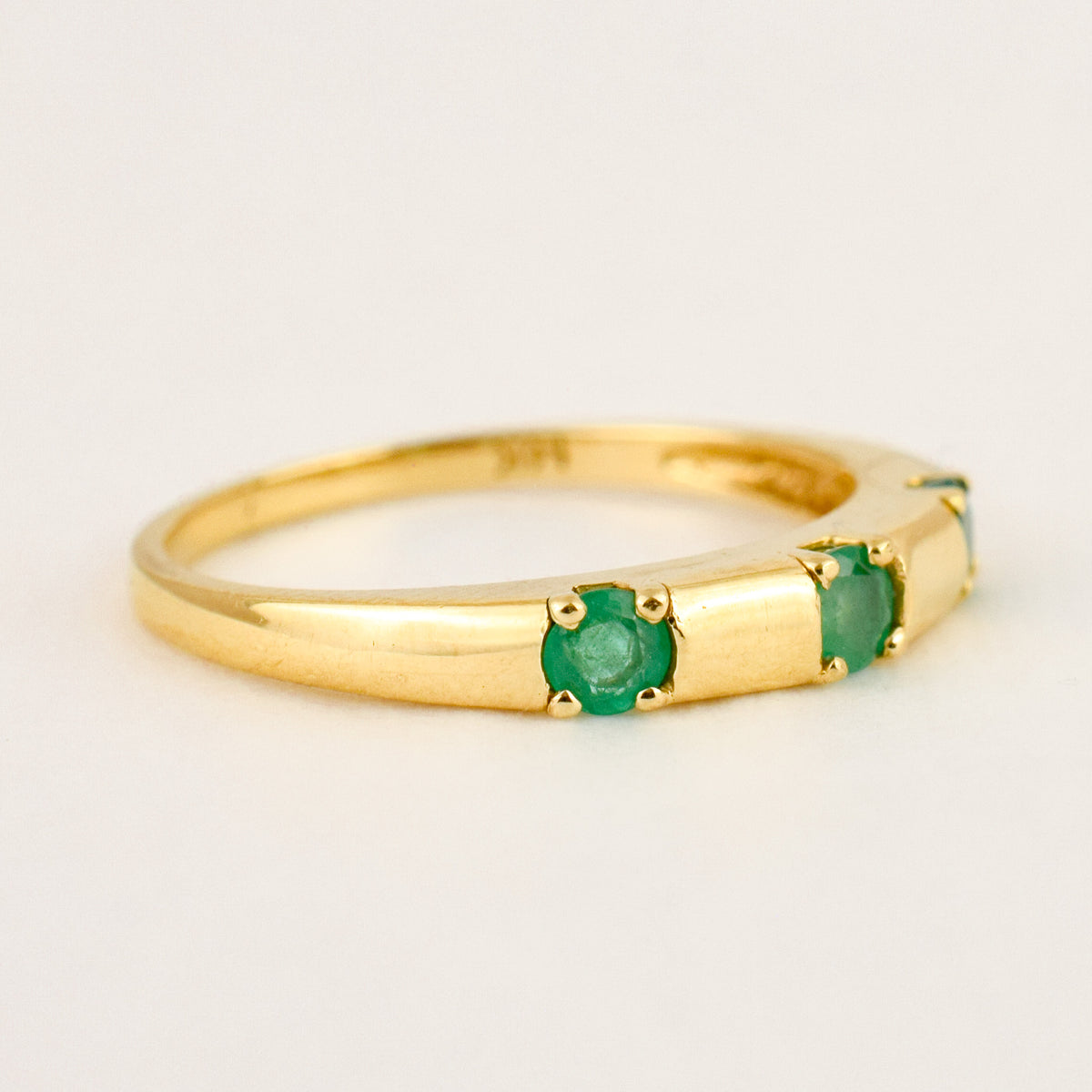 3 Emerald Ring