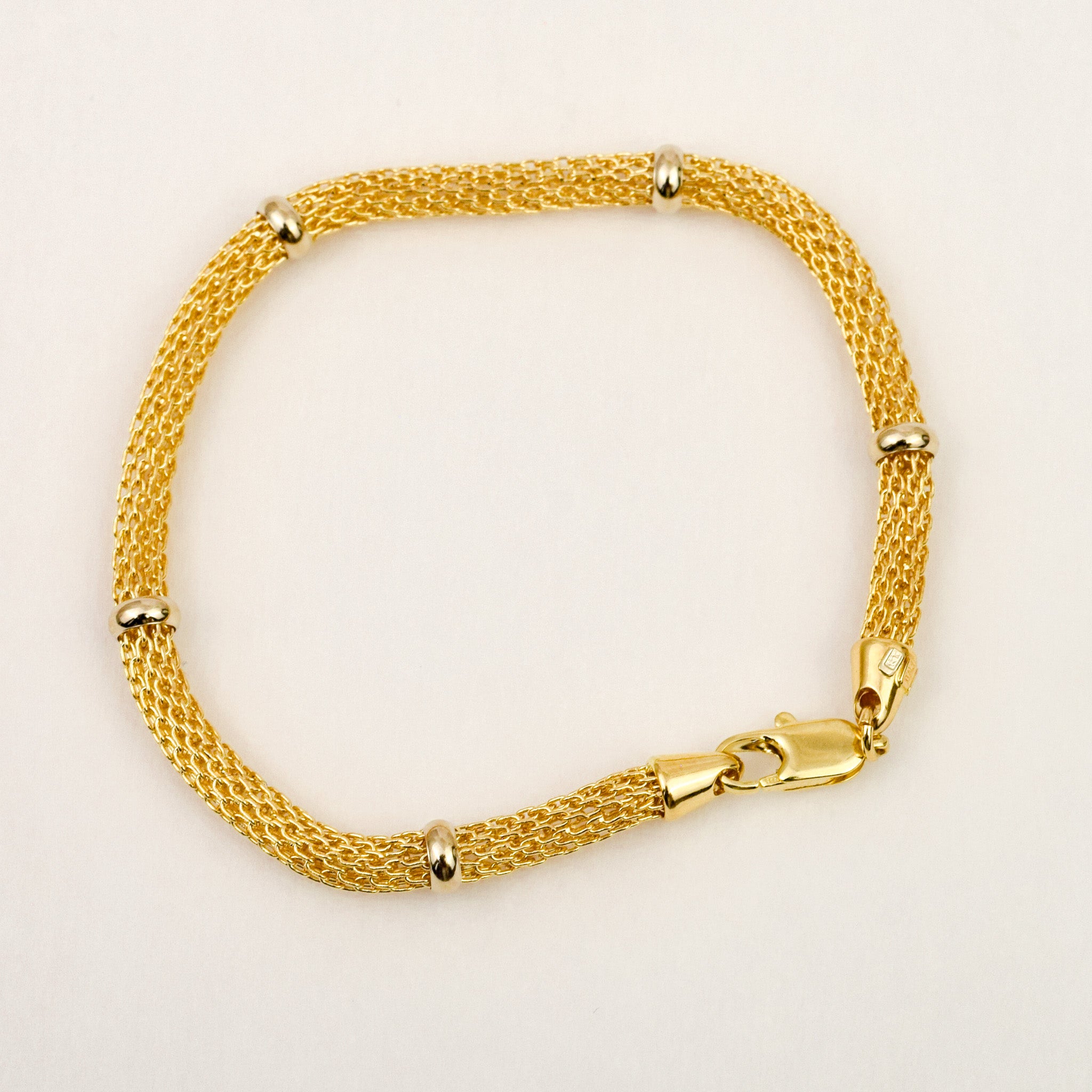 6.5" Mesh Gold Bracelet