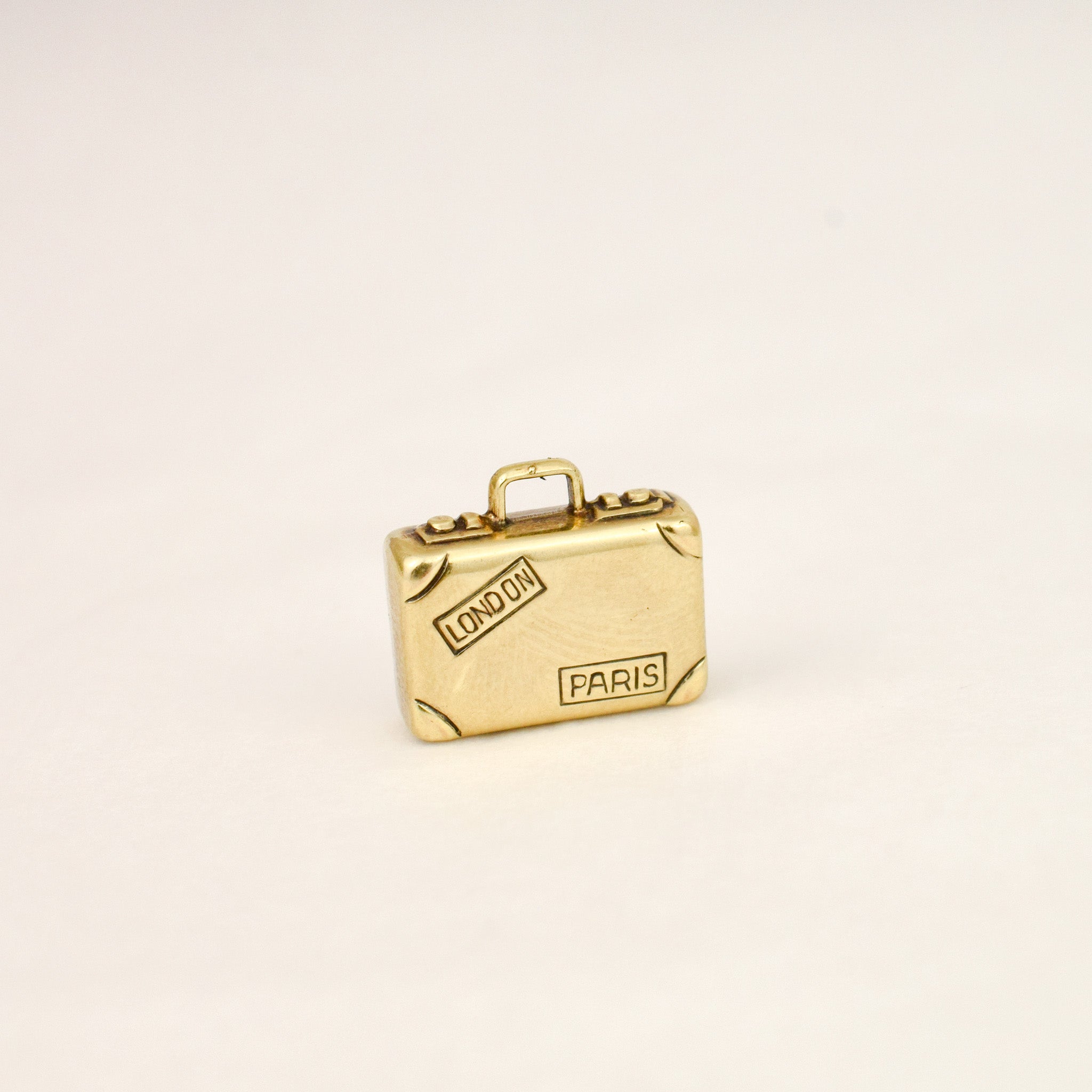 London & Paris Suitcase Travel Charm
