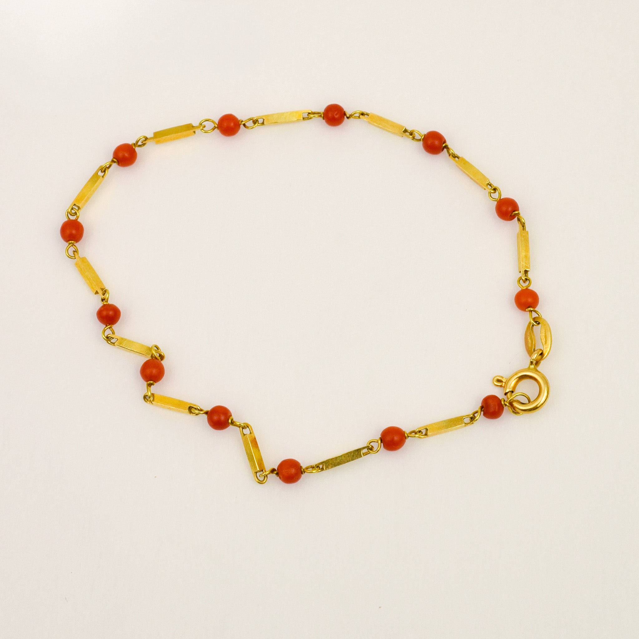 7.5" Coral Bar Bracelet