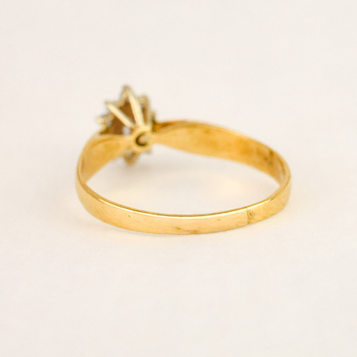 Pear Diamond Cluster Ring