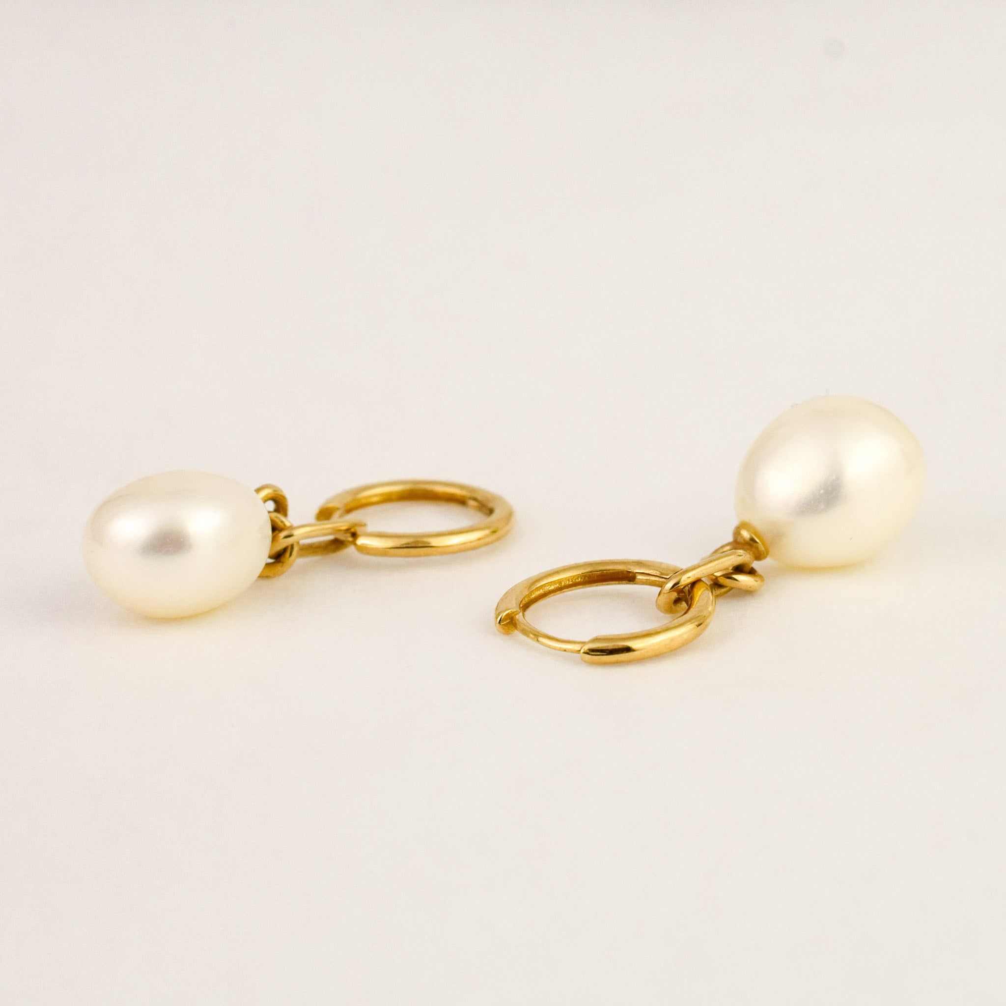 Pearl Hoop Earrings