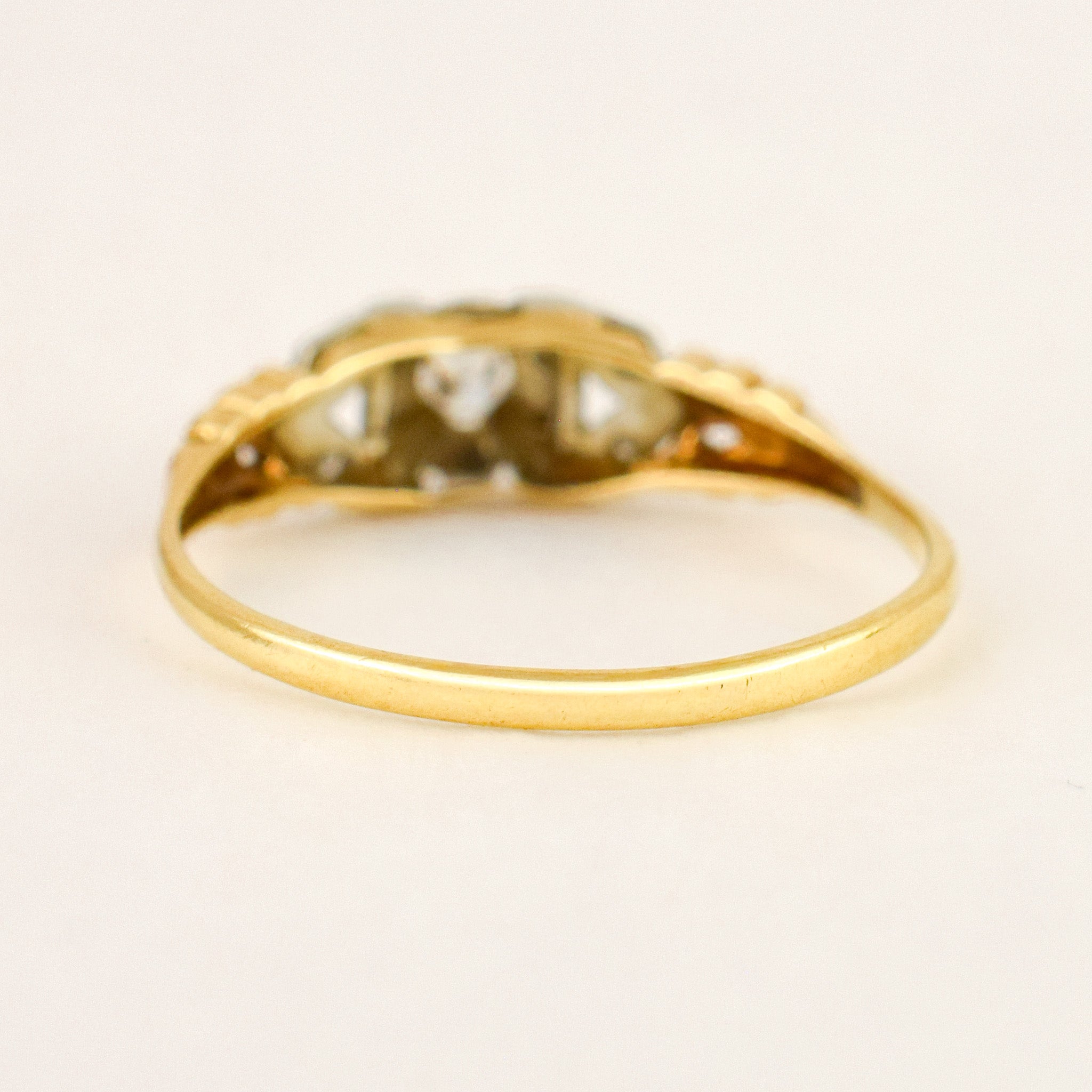 Floral Motif Diamond Engagement Ring
