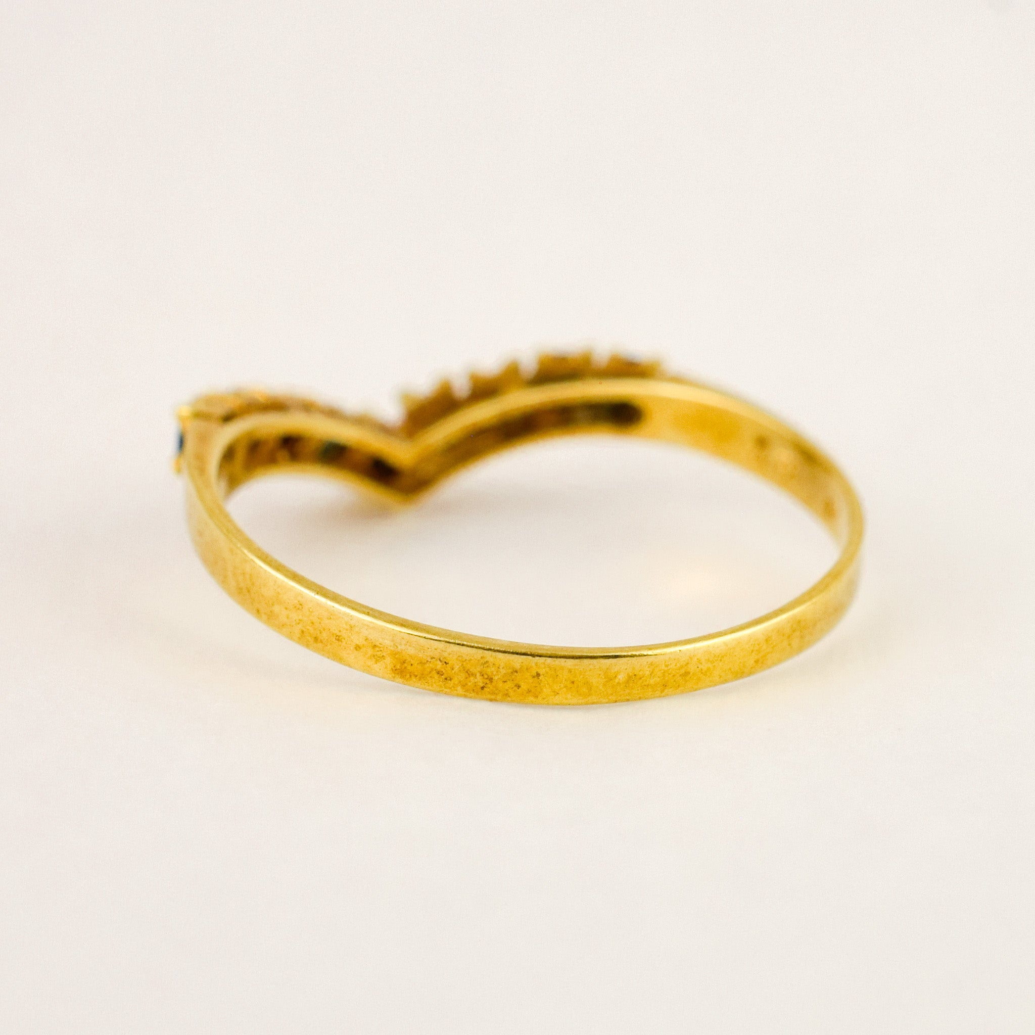 Sapphire Wishbone Ring