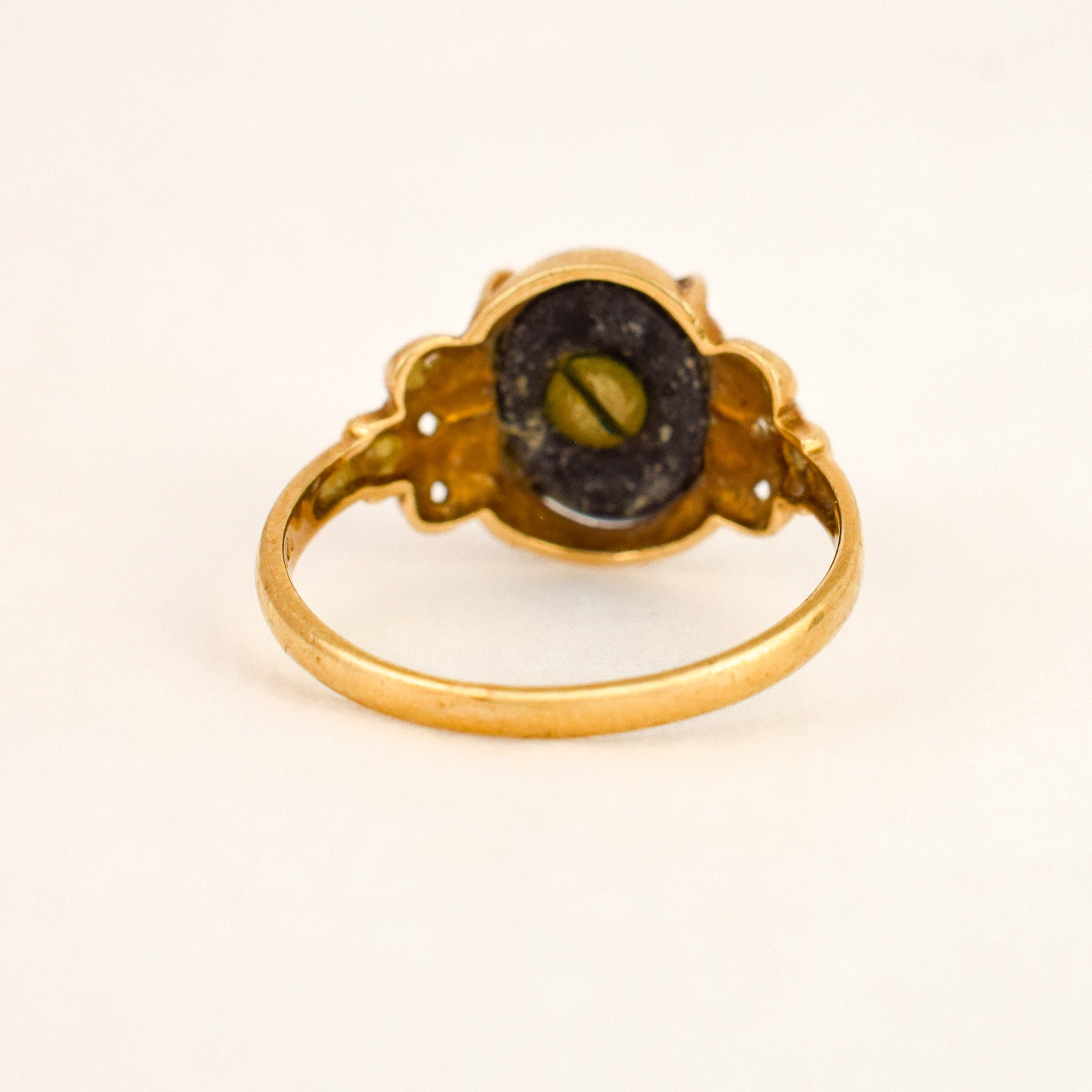 'M' Onyx Signet Ring