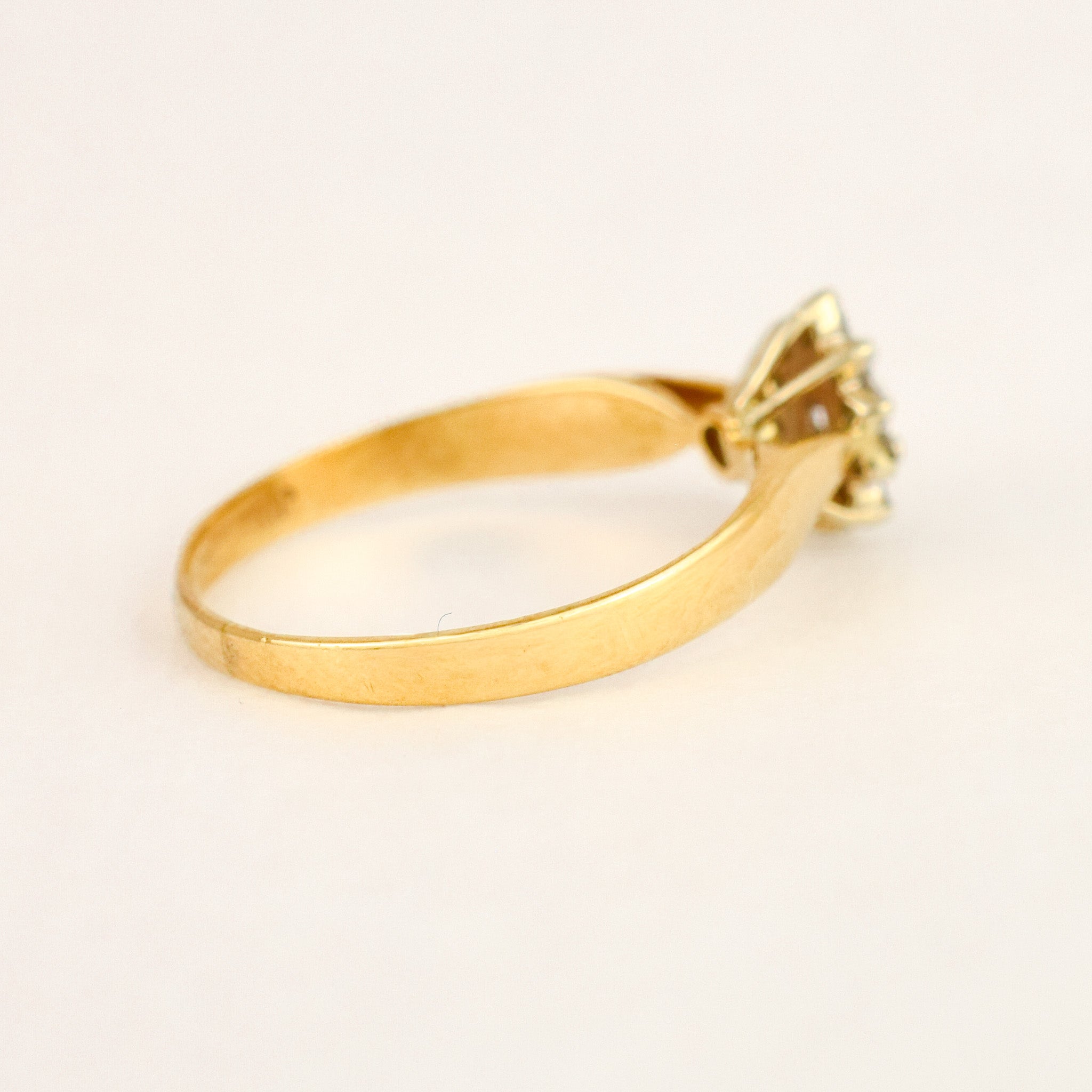Pear Diamond Cluster Ring