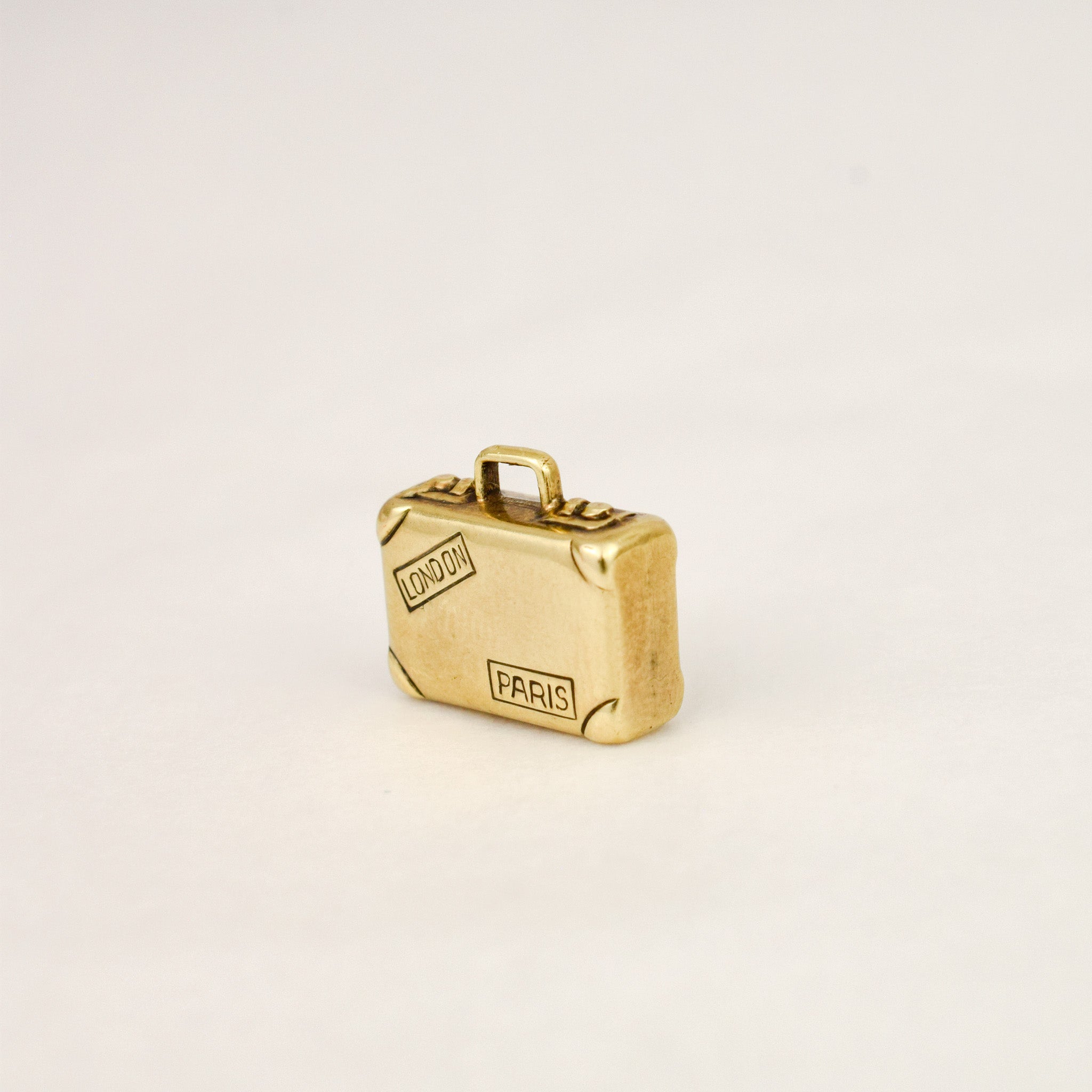 London & Paris Suitcase Travel Charm