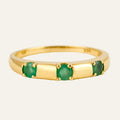 3 Emerald Ring