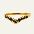 Sapphire Wishbone Ring