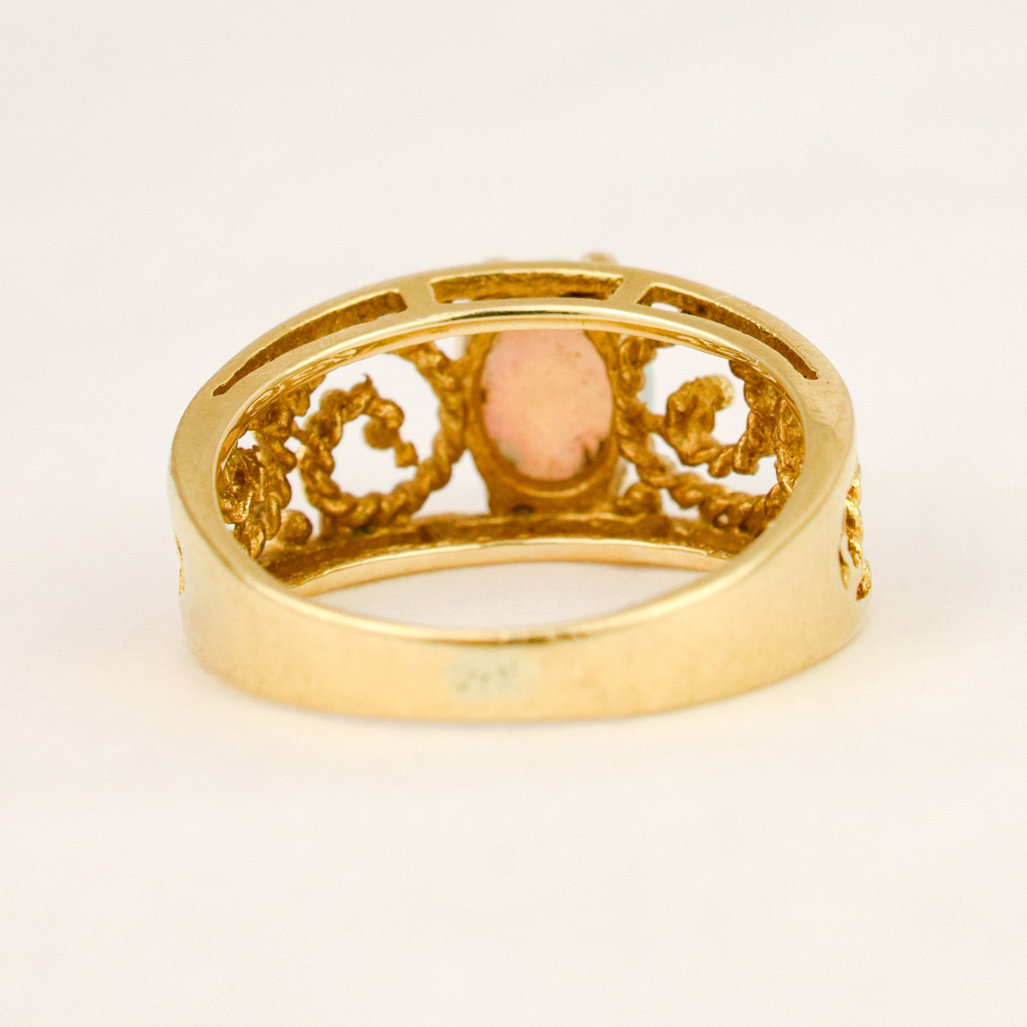 Opal Scrollwork Ring