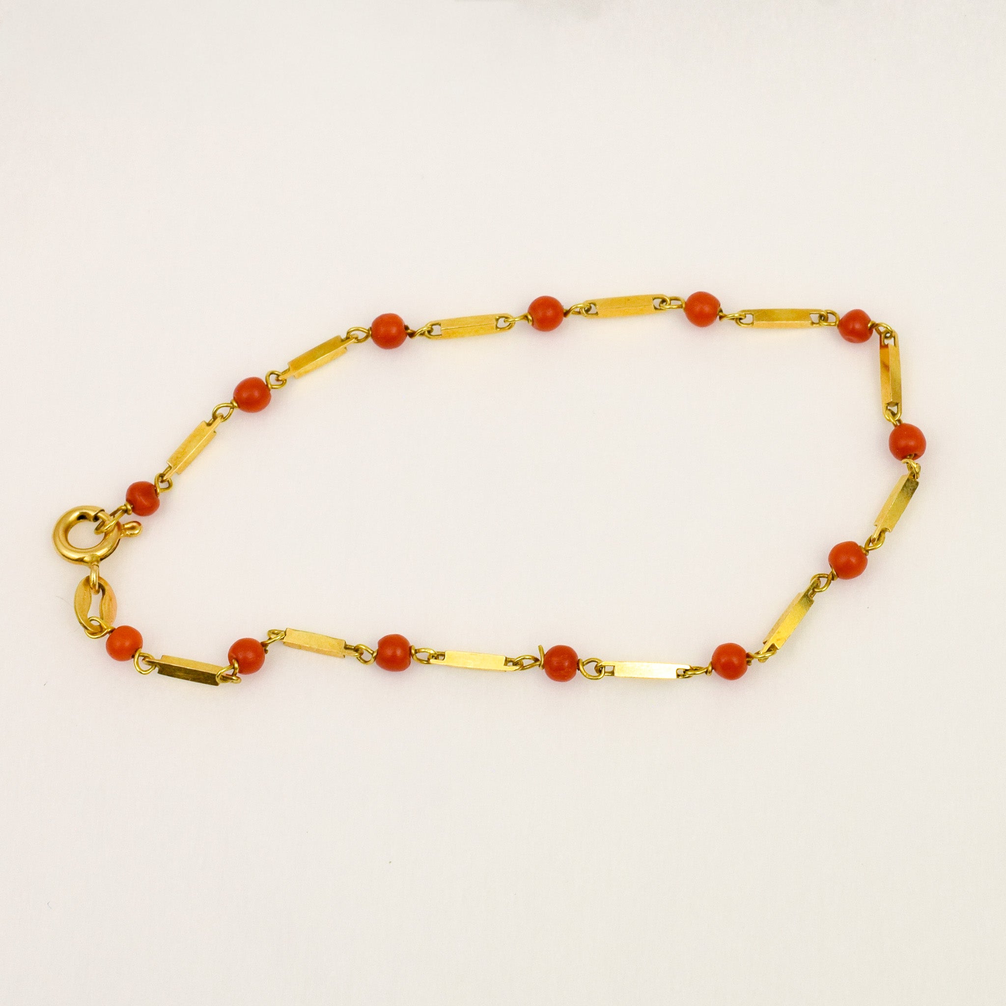 7.5" Coral Bar Bracelet