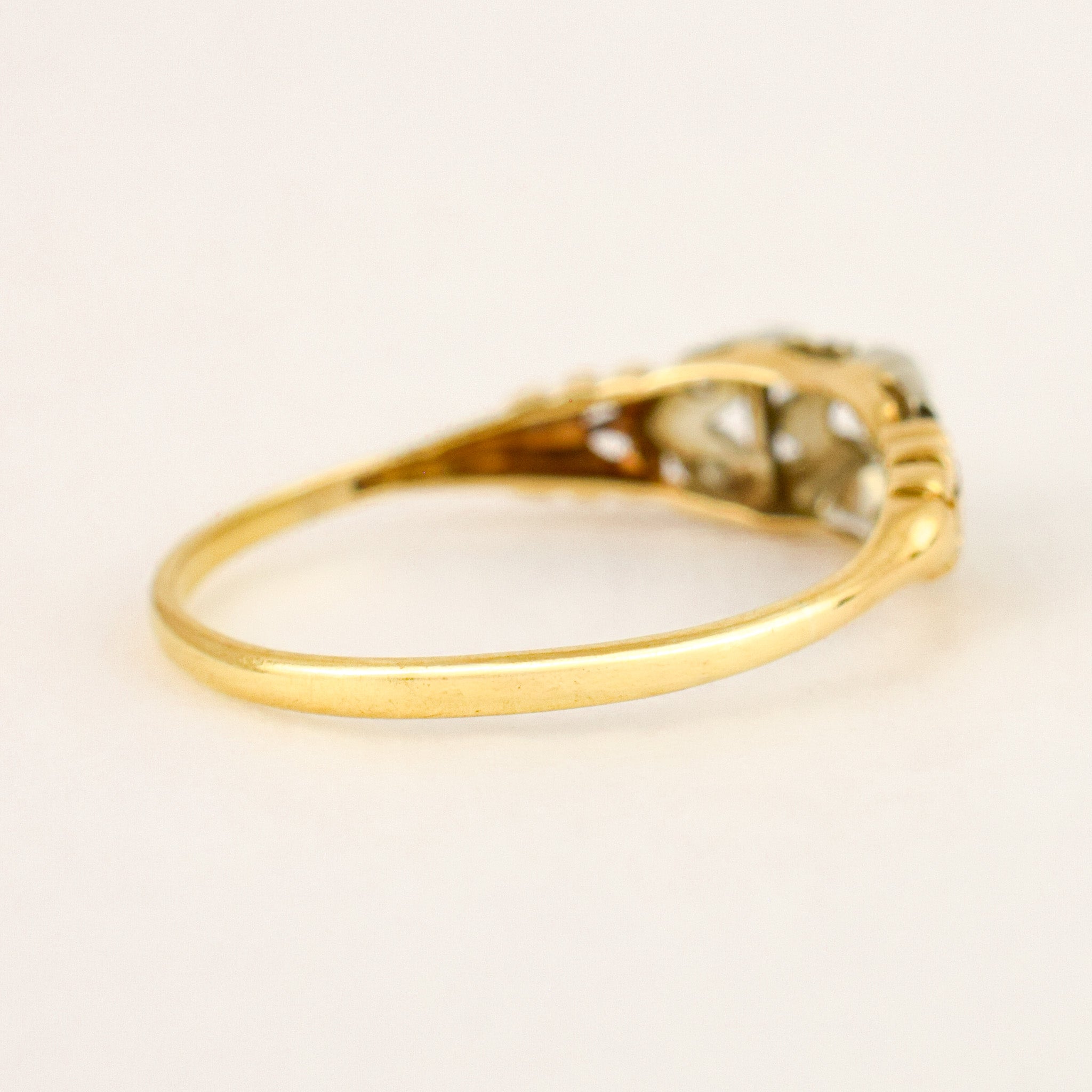 Floral Motif Diamond Engagement Ring