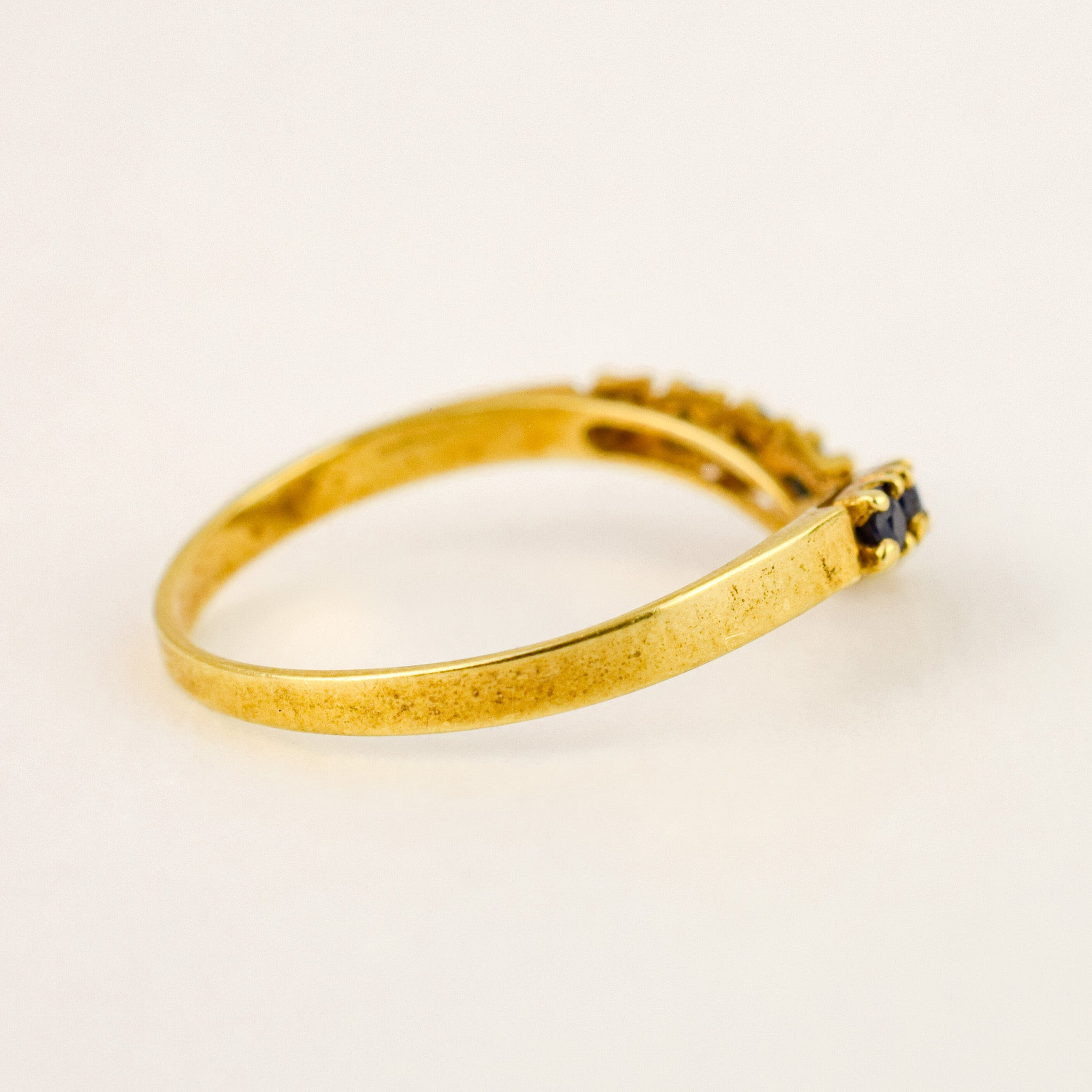 Sapphire Wishbone Ring
