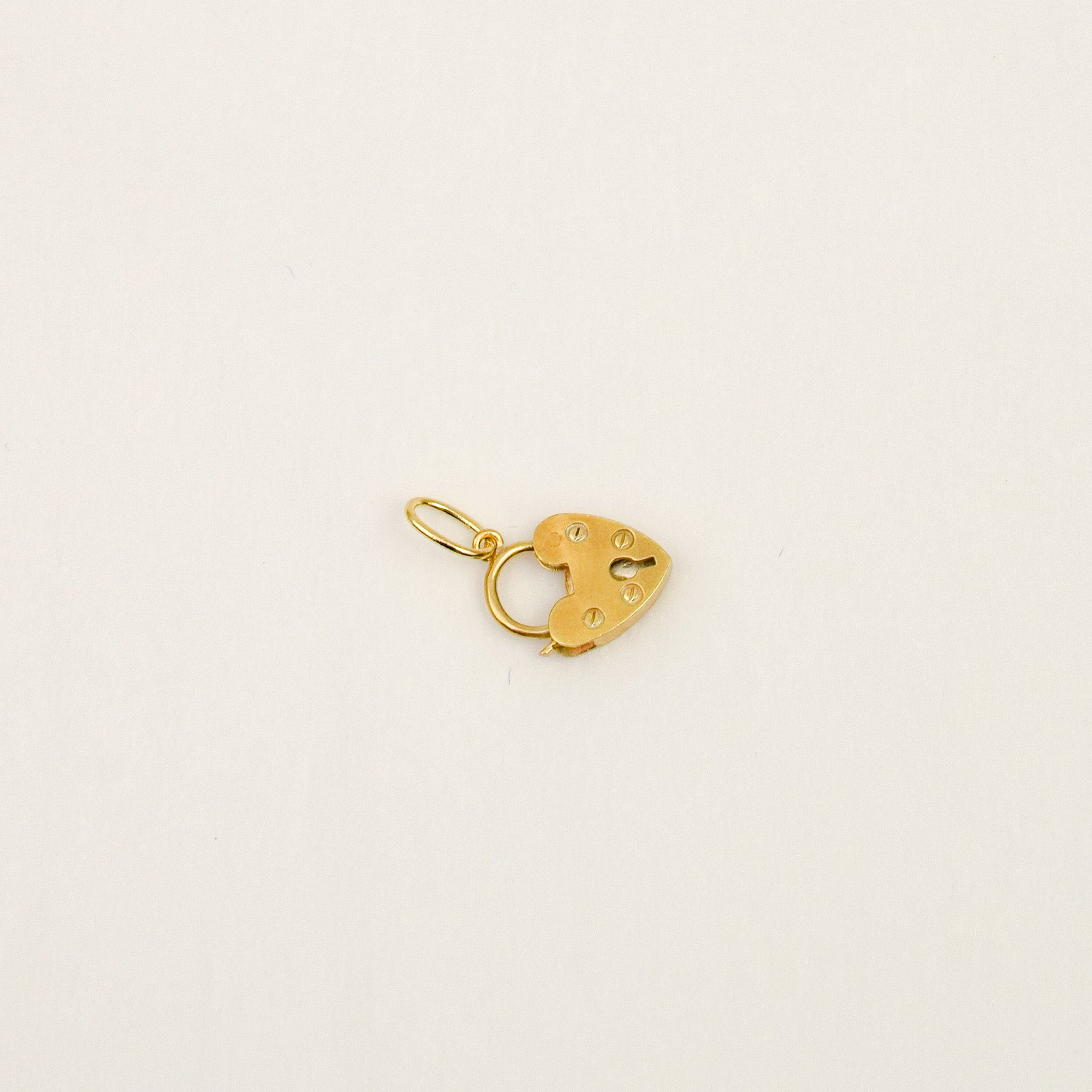 Heart Padlock Charm