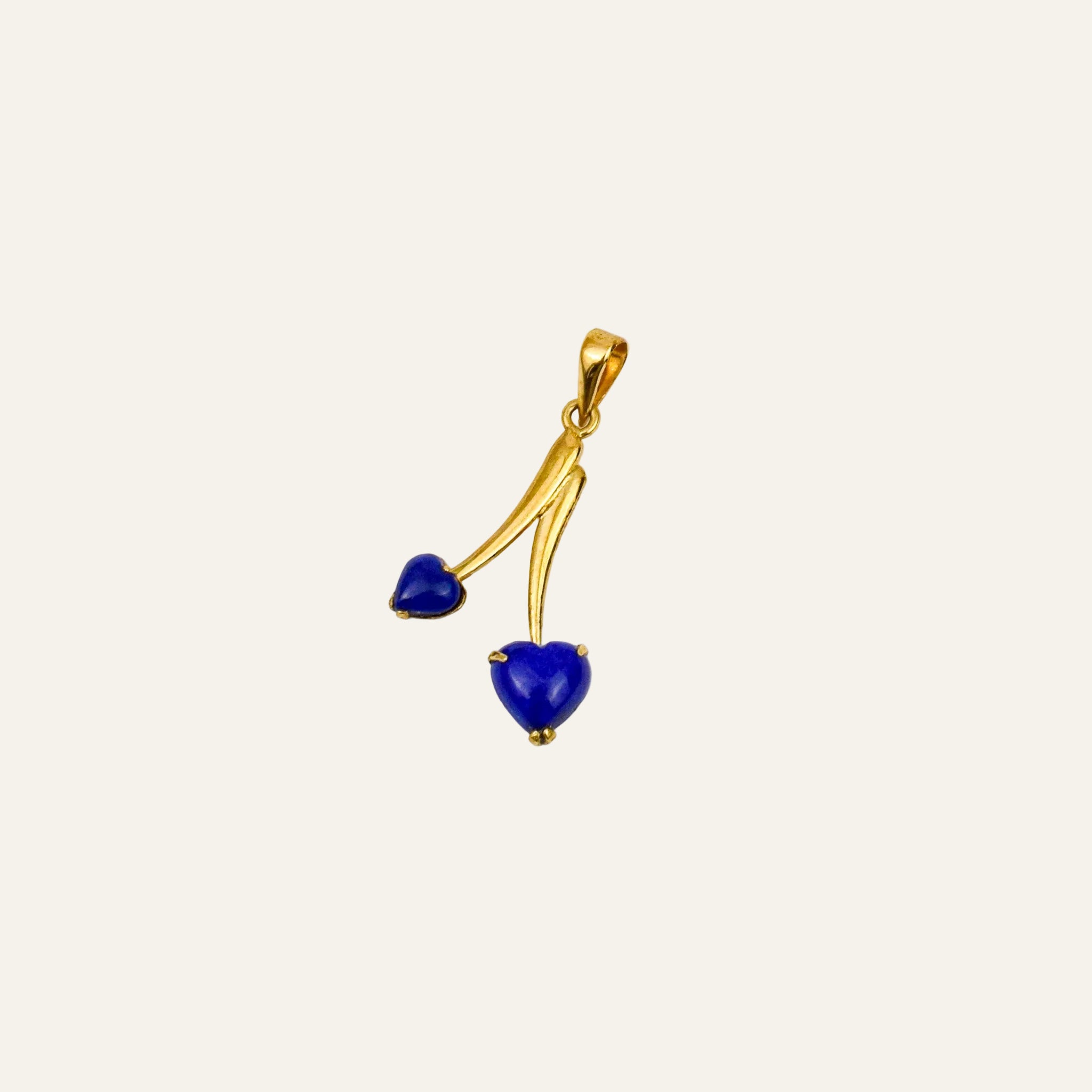 Lapis Hearts Pendant