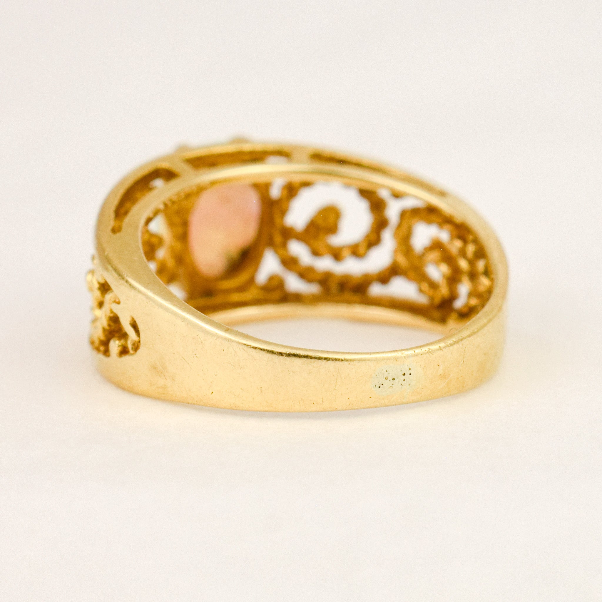 Opal Scrollwork Ring