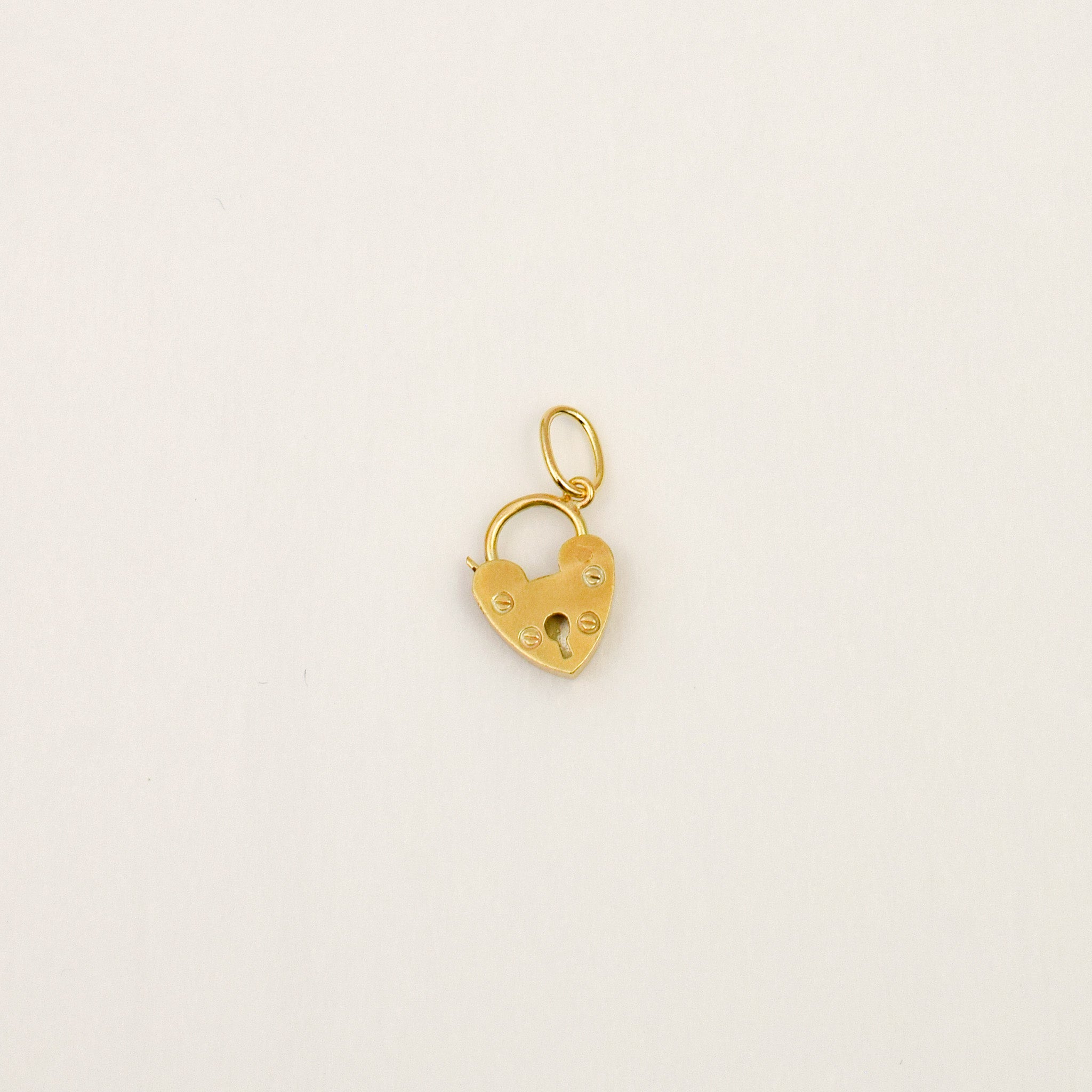 Heart Padlock Charm
