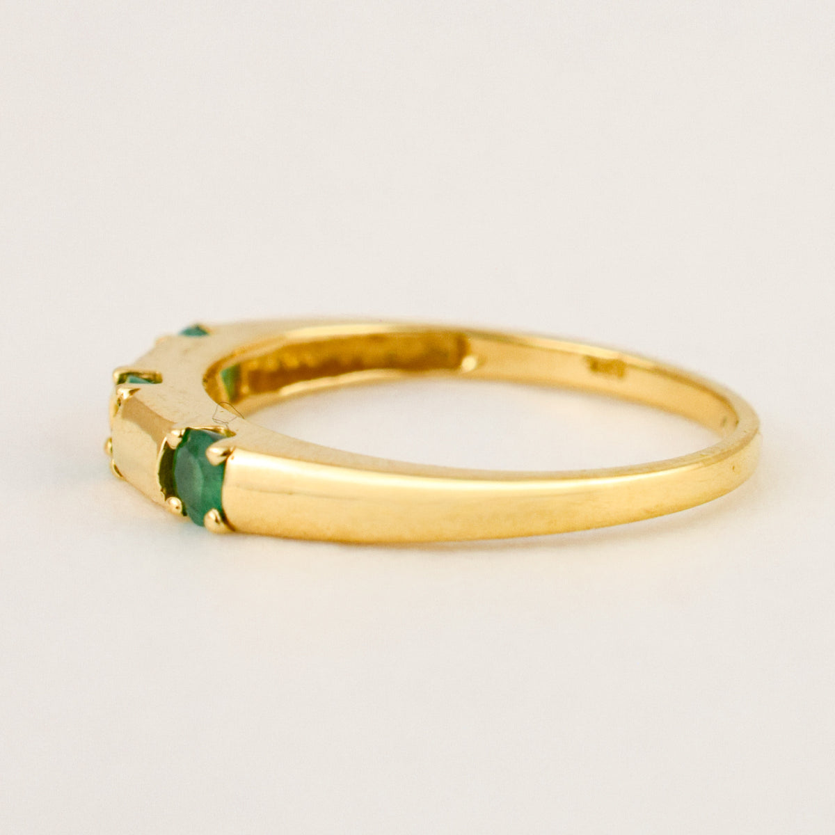 3 Emerald Ring