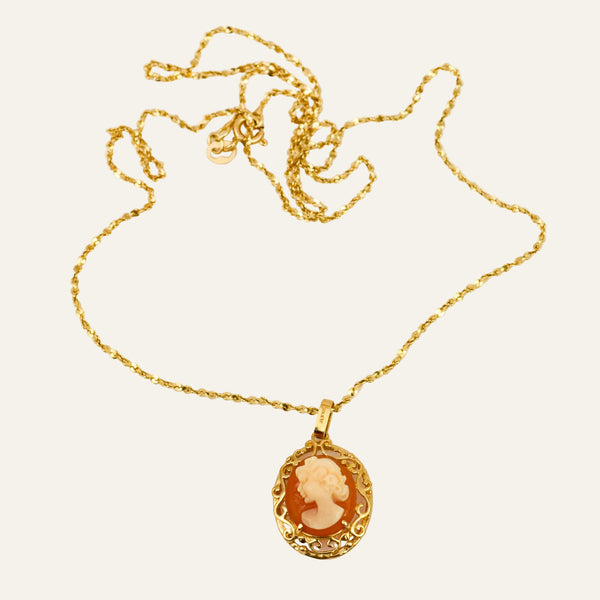 19.75" Cameo Necklace