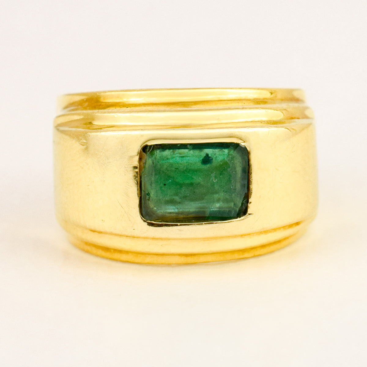 Emerald Solitaire Cigar Band