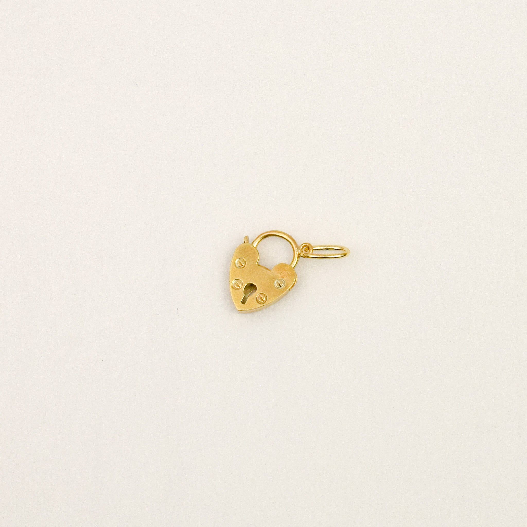 Heart Padlock Charm