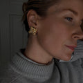 Retro Checker Earrings