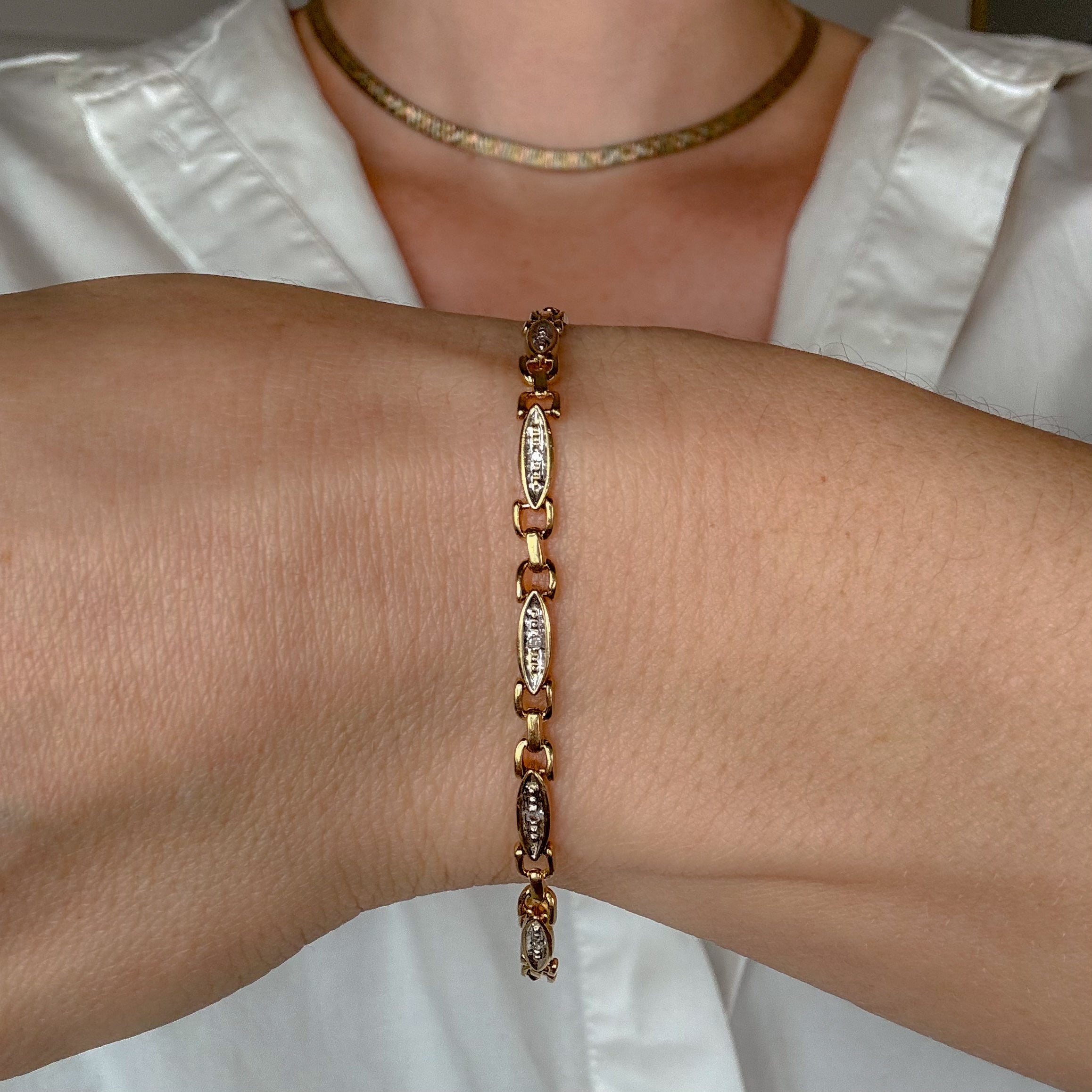 7" Dainty Diamond Bracelet