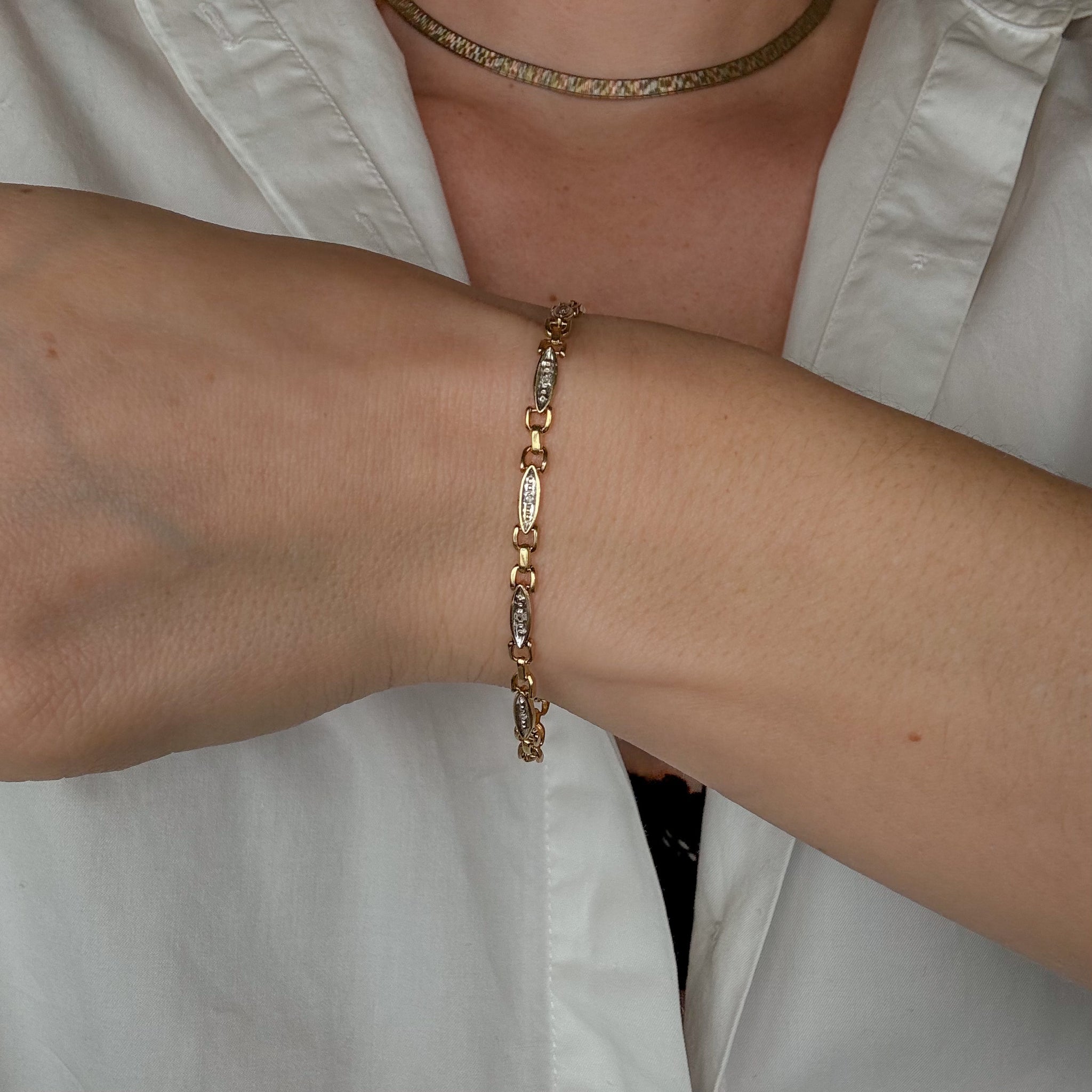 7" Dainty Diamond Bracelet