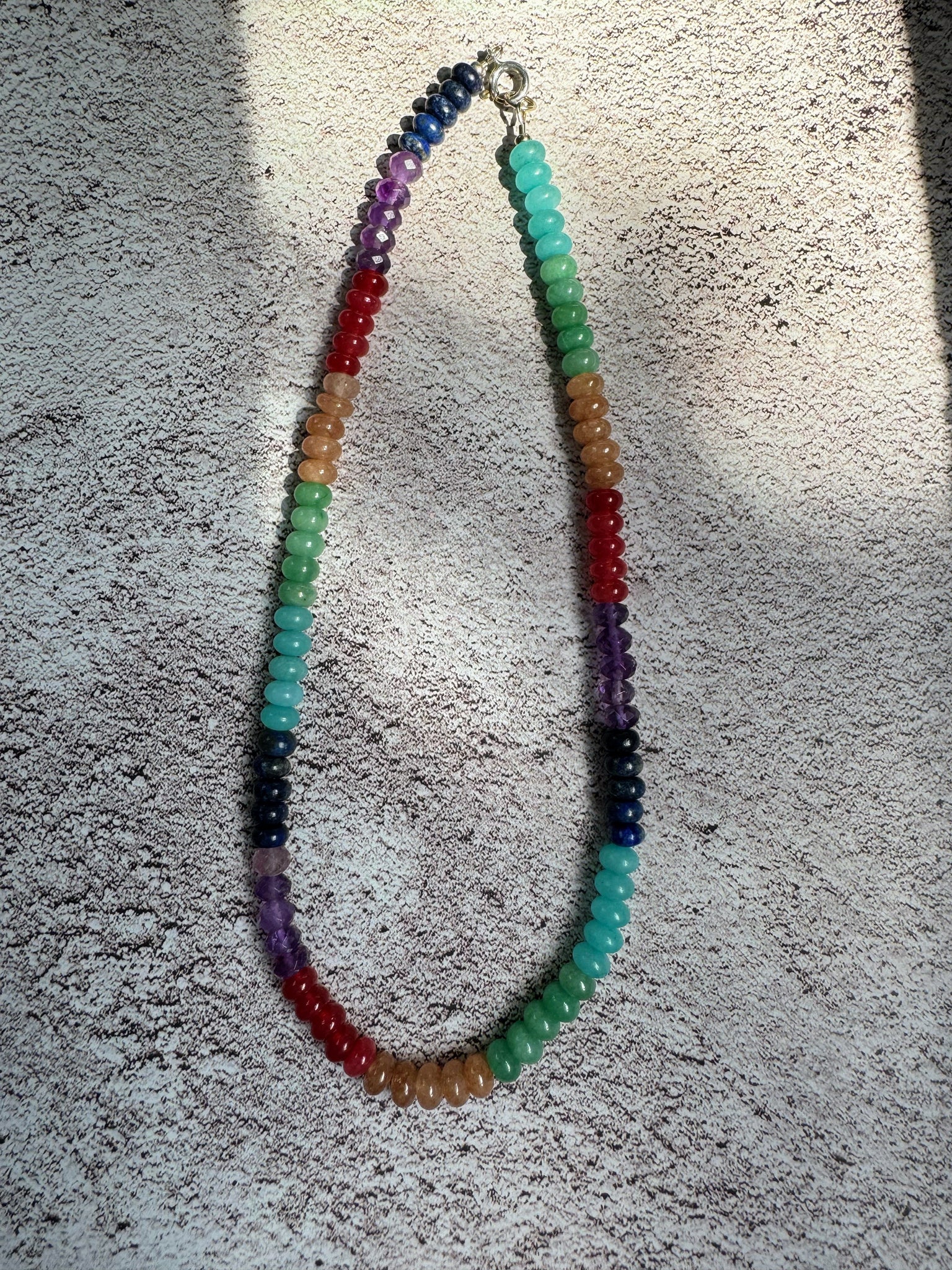 Bright Rainbow Stacked Necklace