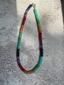 Bright Rainbow Stacked Necklace