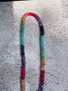 Bright Rainbow Stacked Necklace