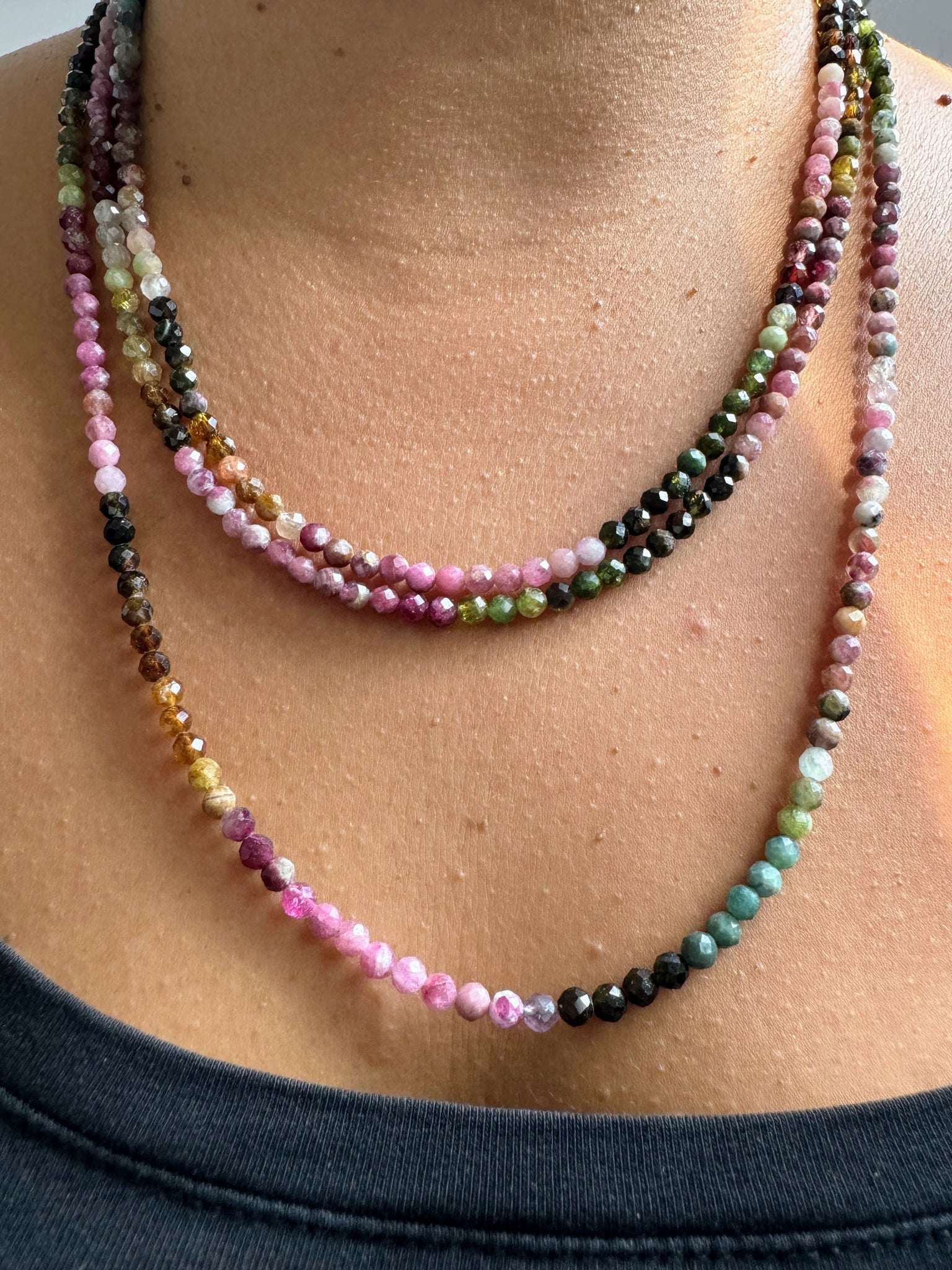 Watermelon Tourmaline Necklace