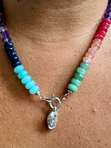 Bright Rainbow Stacked Necklace