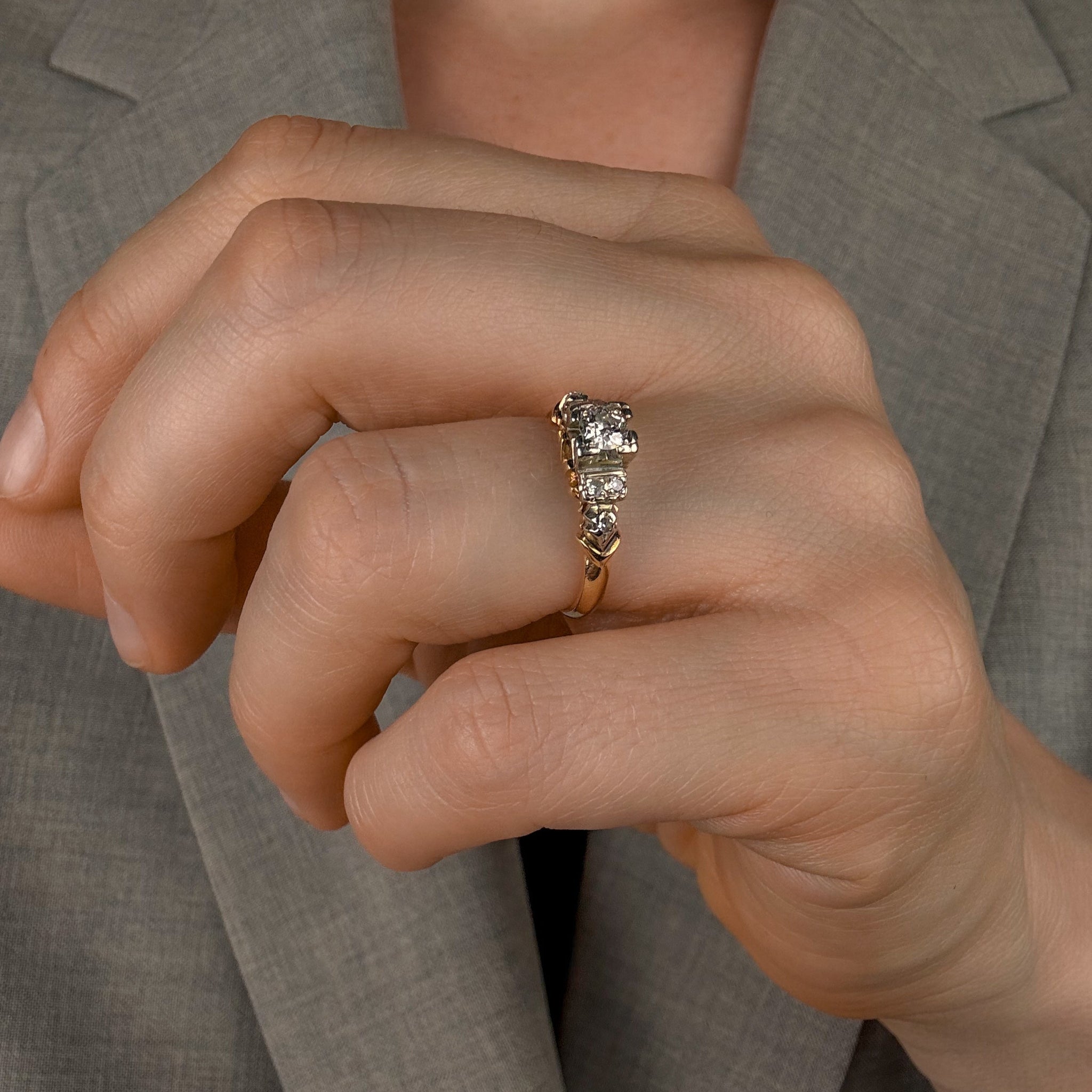 Vintage Diamond Engagement Ring