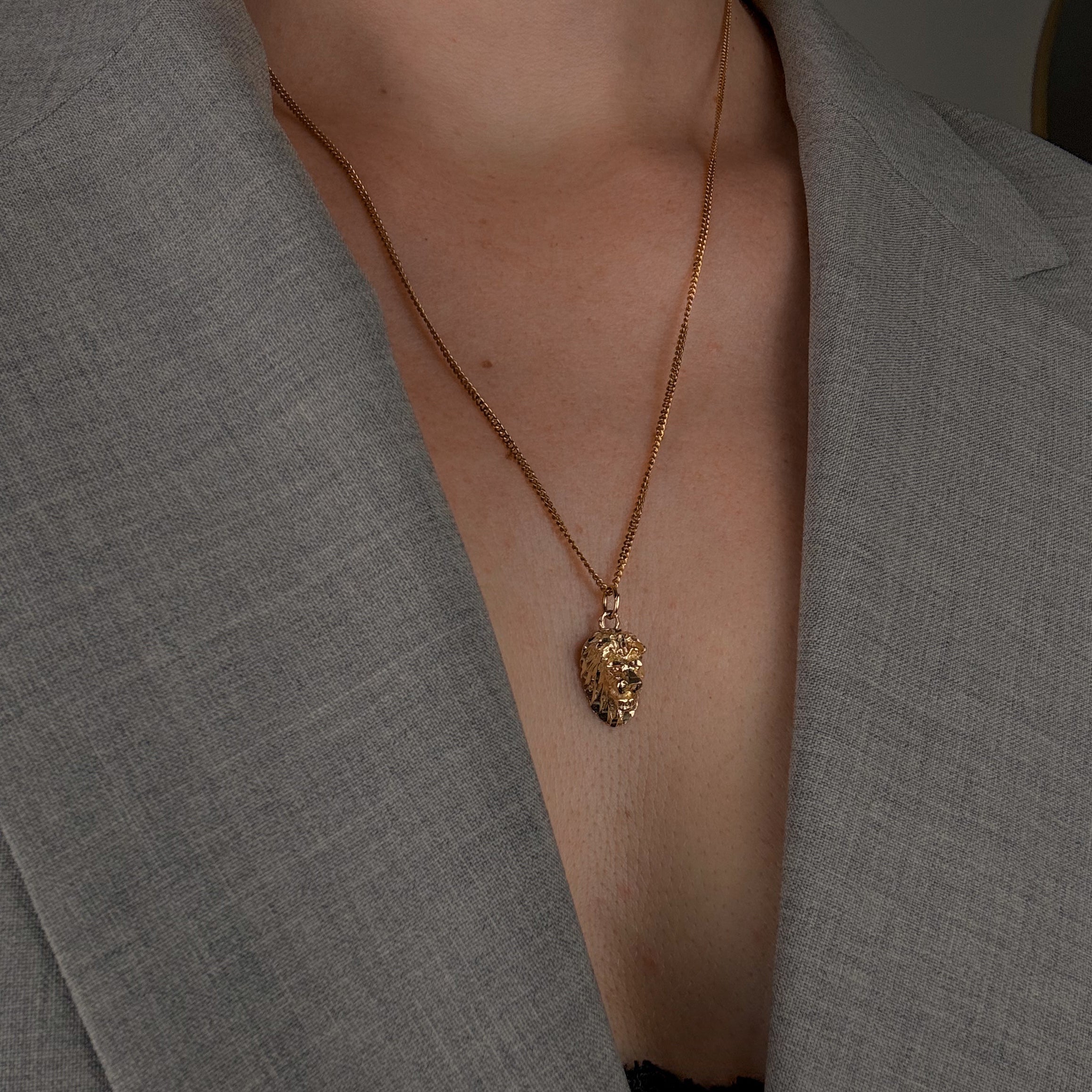 Lion Head Charm