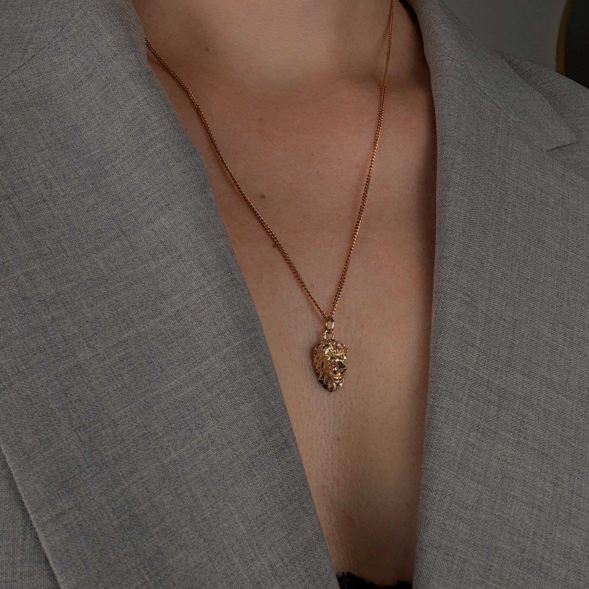 Lion Head Charm