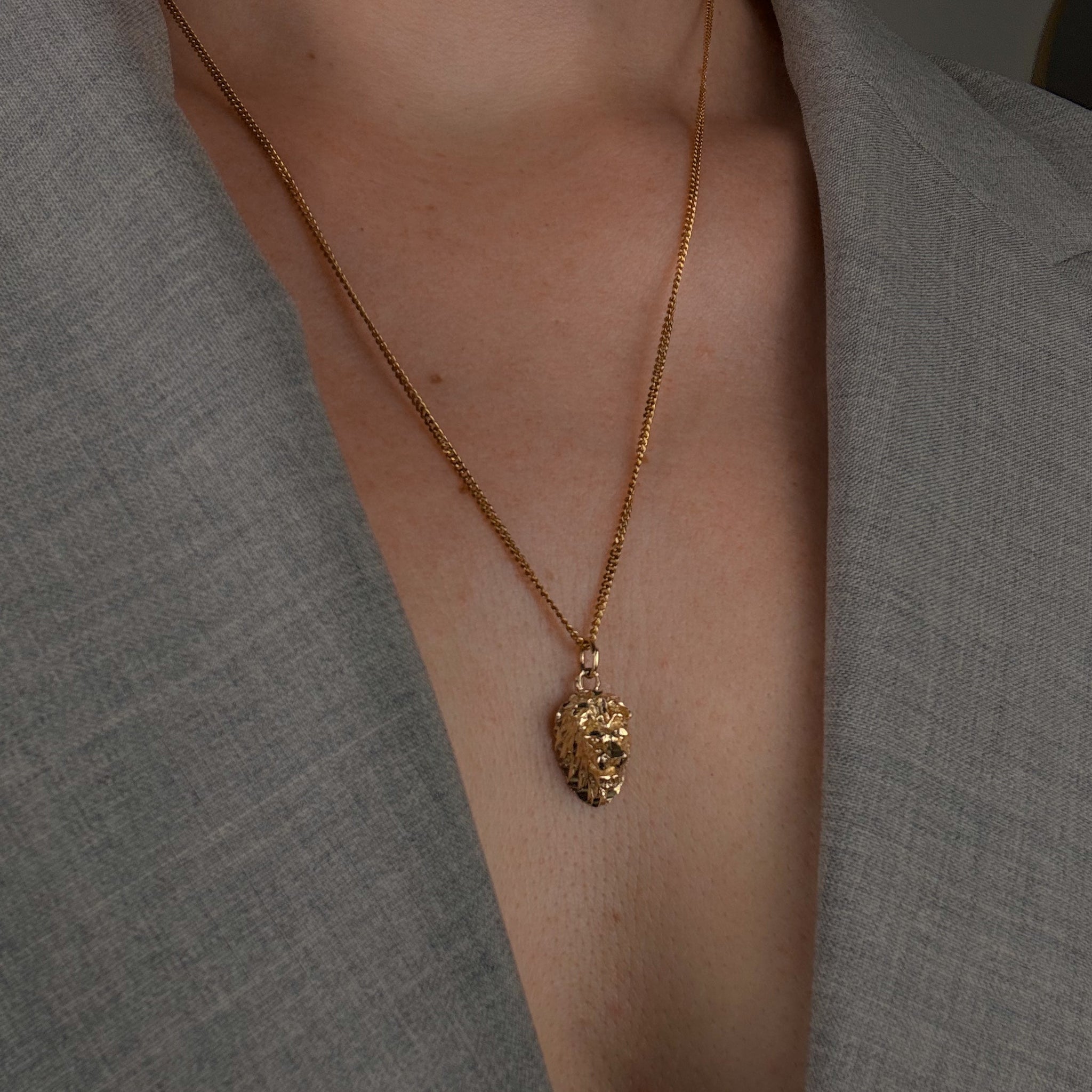 Lion Head Charm