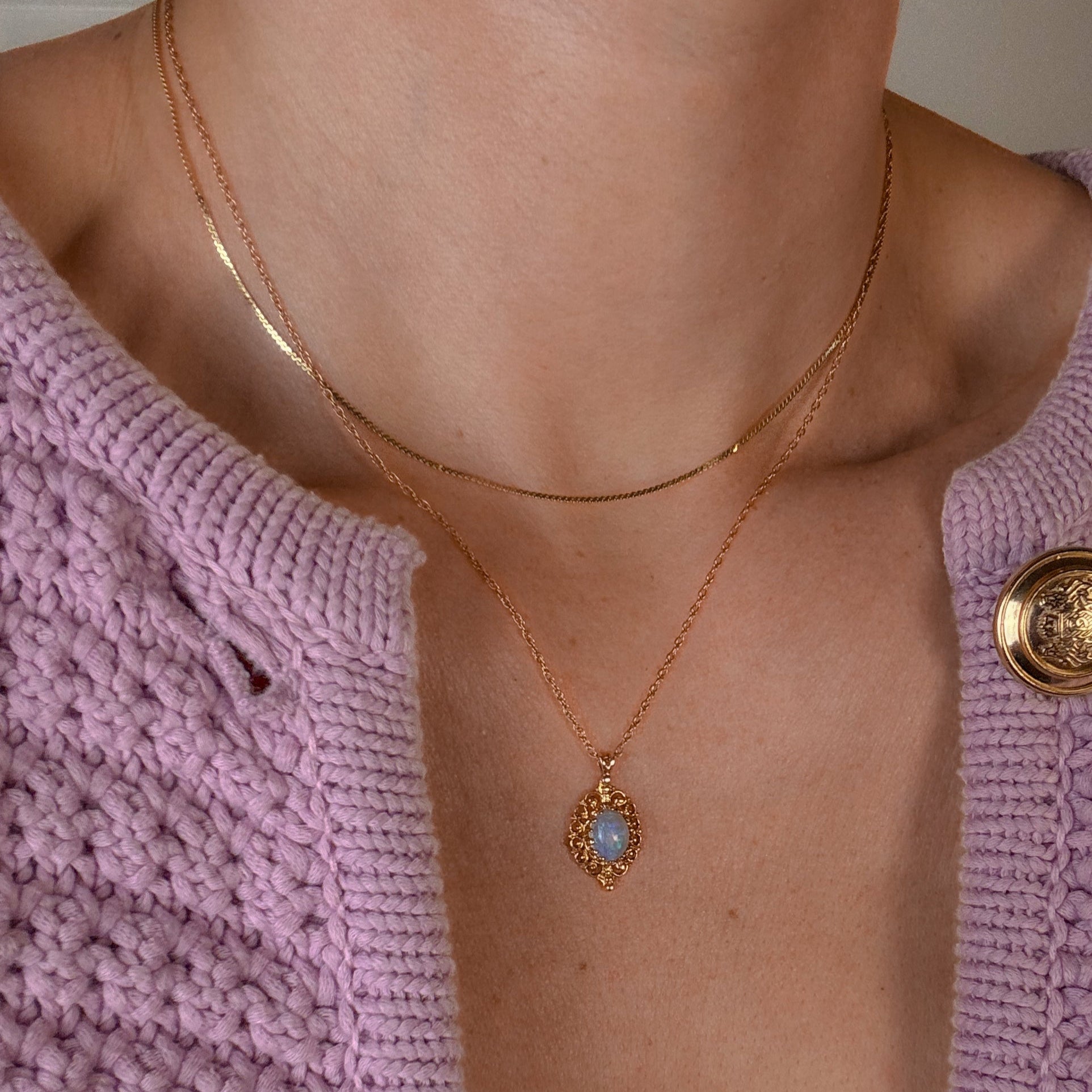 18" Opal Necklace