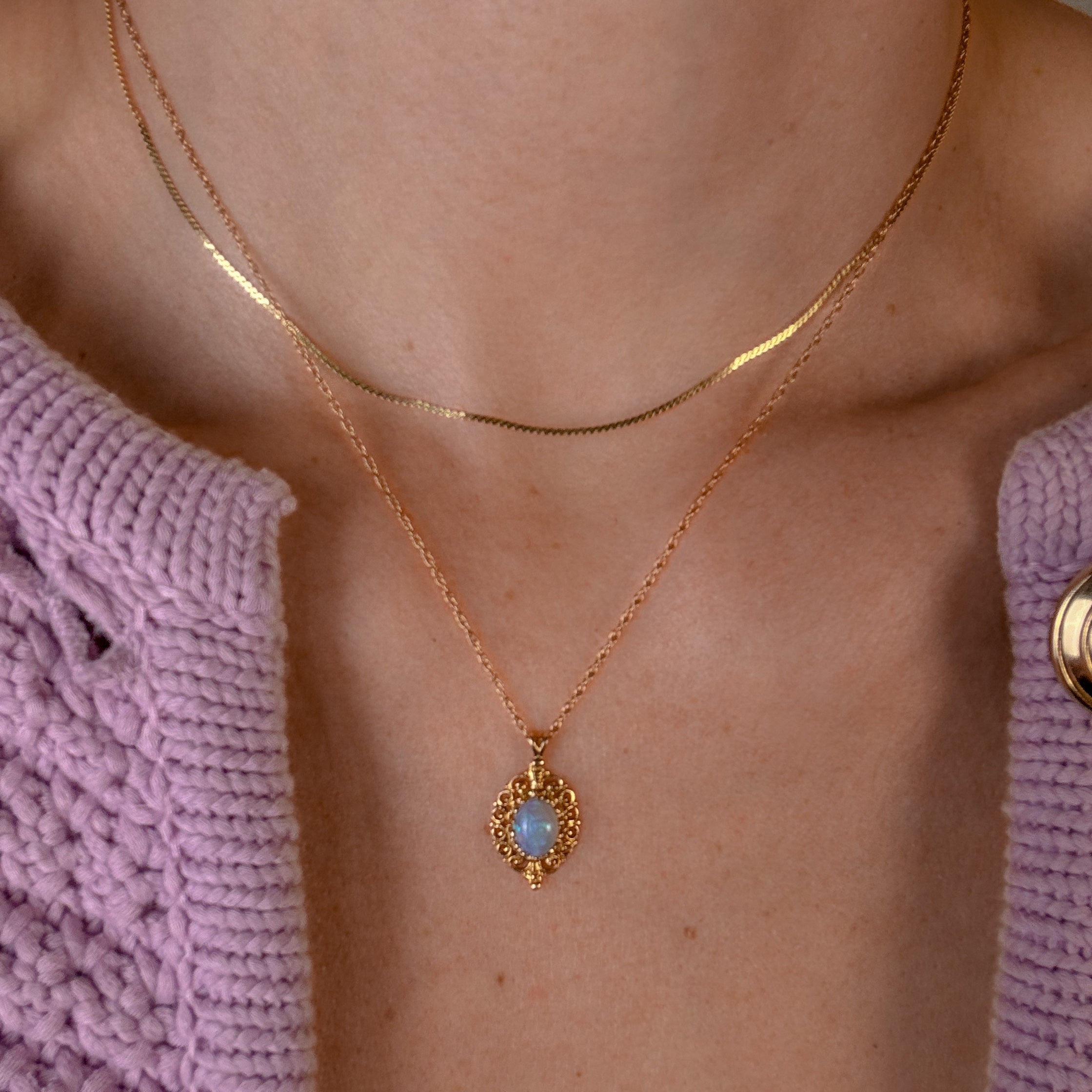18" Opal Necklace