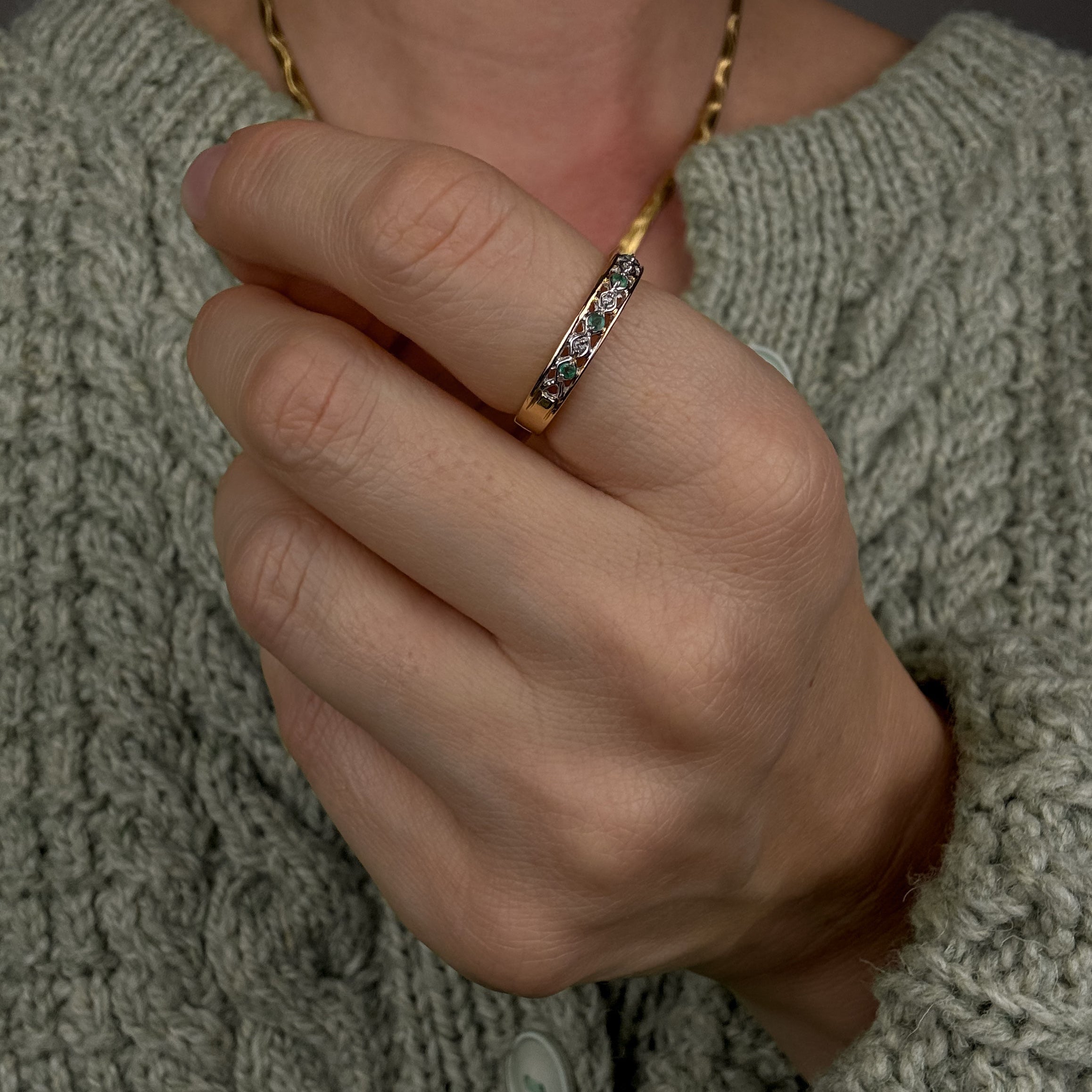 Emerald and Diamond Band