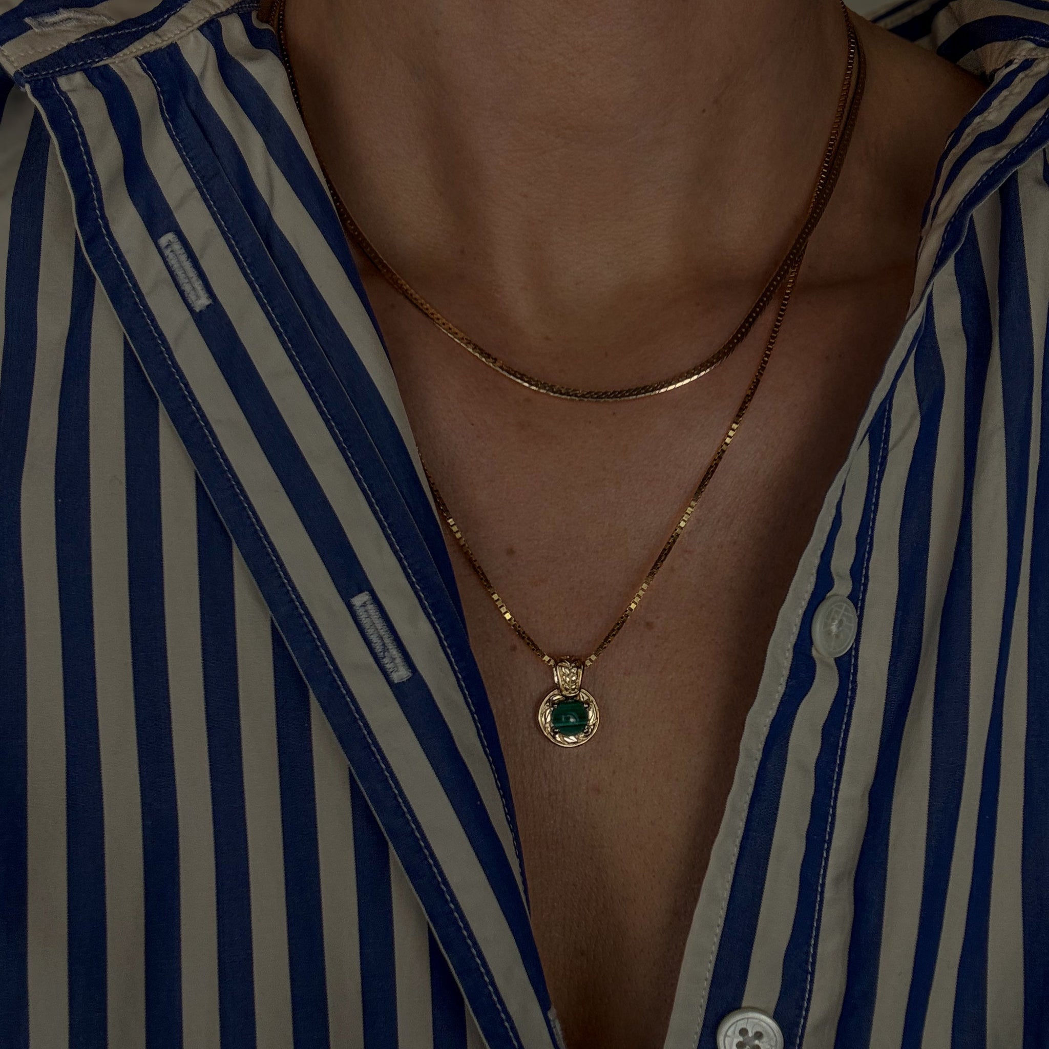Vibrant Malachite Pendant