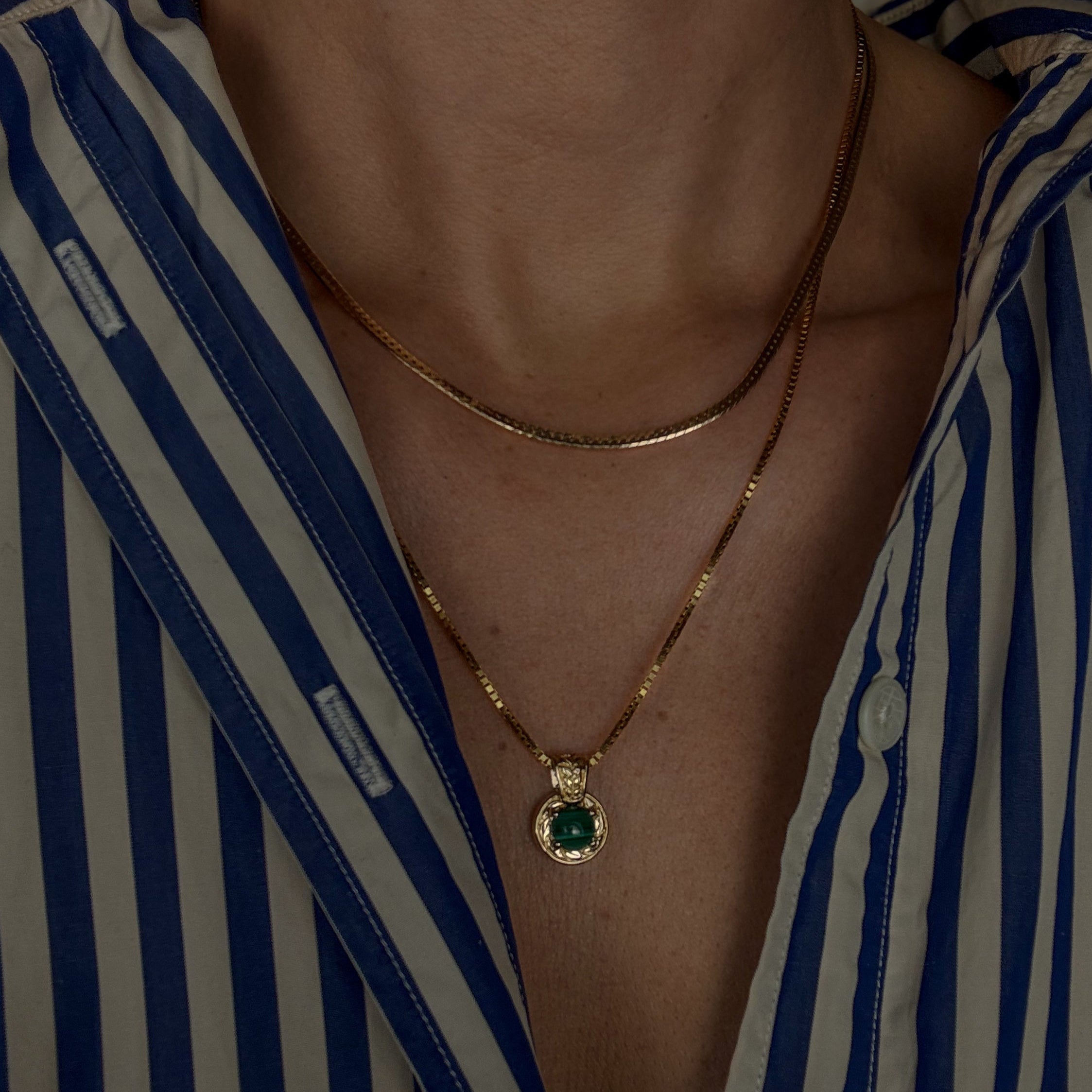 Vibrant Malachite Pendant