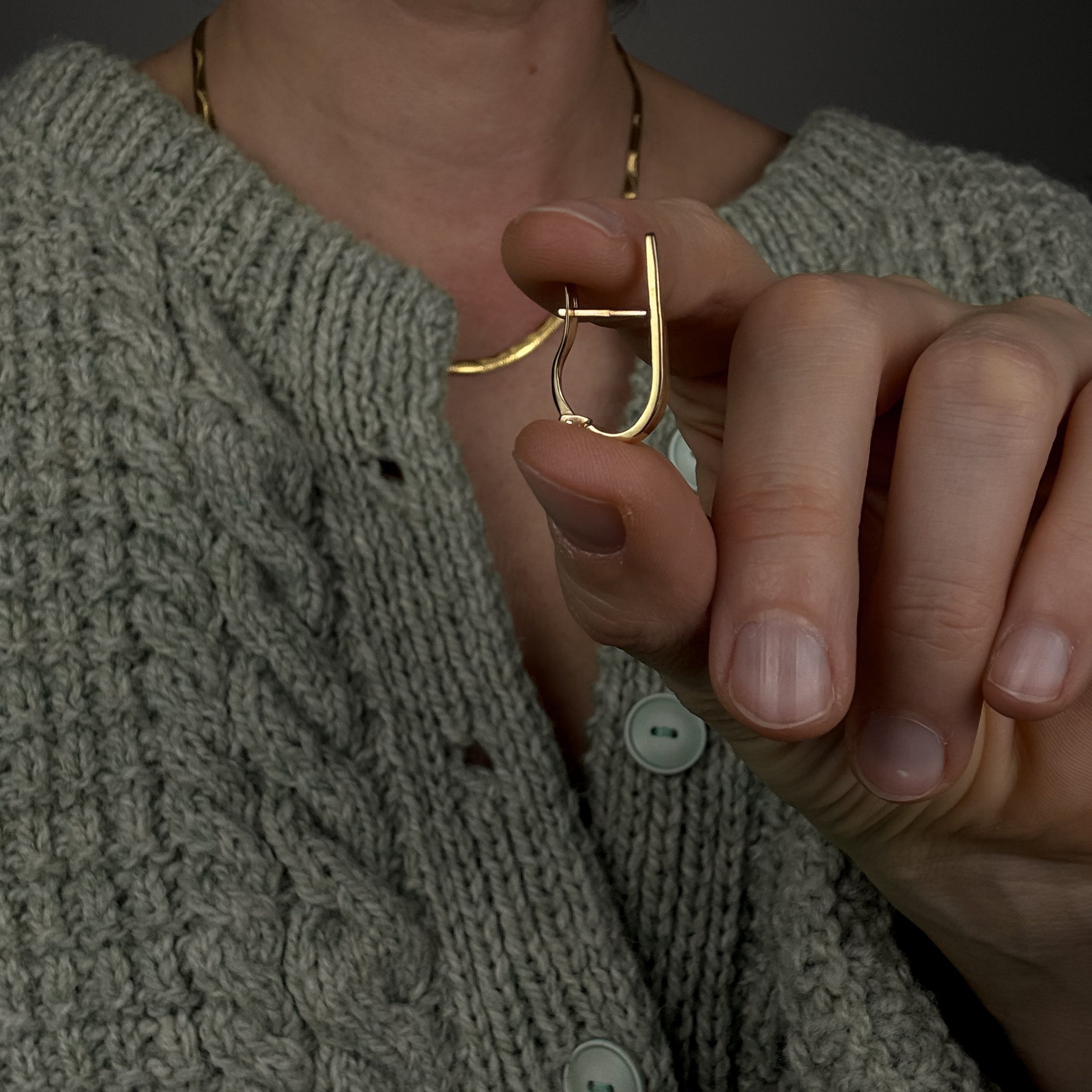 21.5mm Hammered Hoops